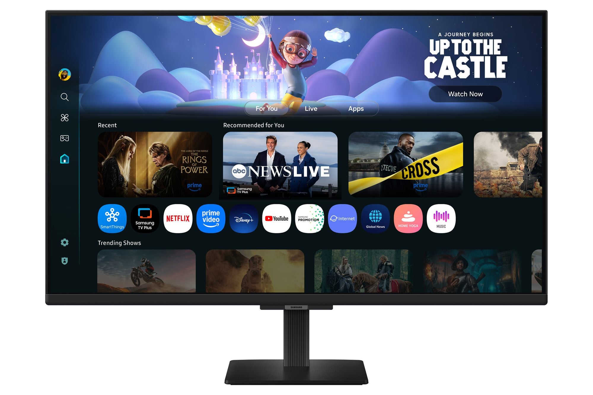 SAMSUNG LS32FM500EUXEN 32p FHD Smart Monitor M50F White Smart TV Apps Airplay 2HDMI