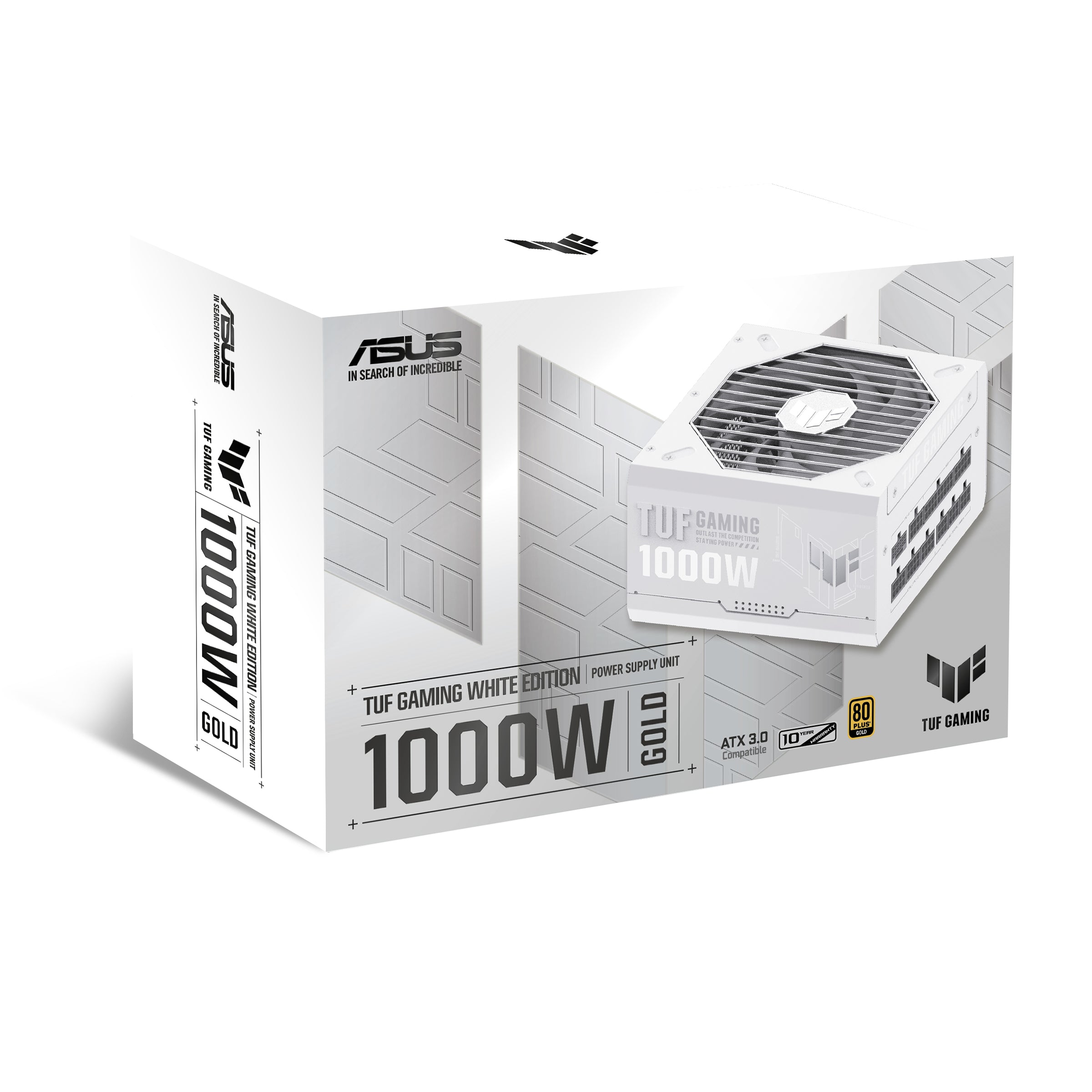 ASUS TUF Gaming 1000W Gold PSU White Edition