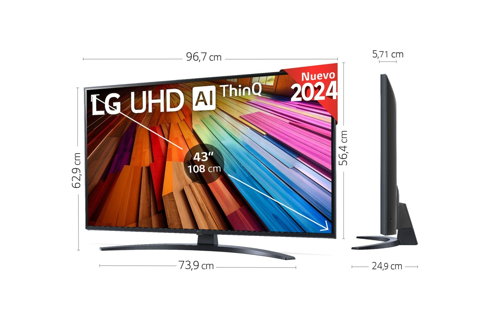 LG UHD UT81 190,5 cm (75") 4K Ultra HD Smart TV Wifi Noir