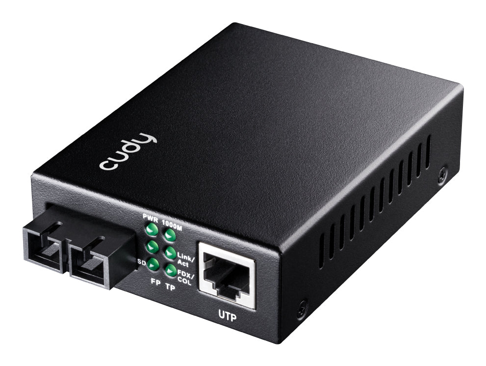 Cudy MC100GSA-20 convertisseur de support réseau 1000 Mbit/s 1310 nm Monomode Noir