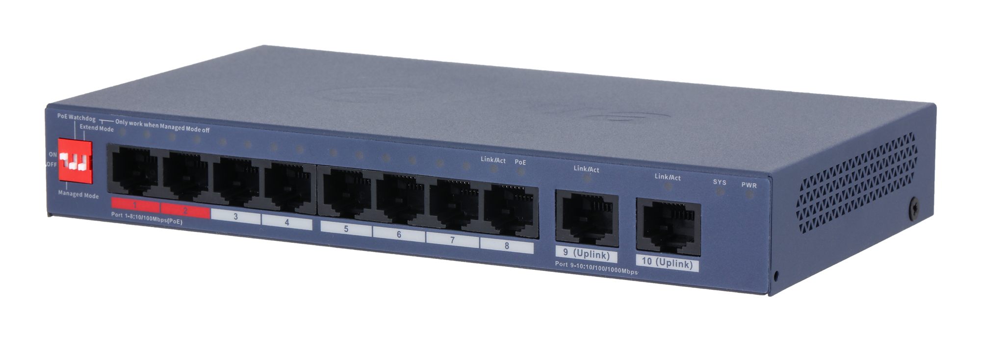 Dahua CS4010-8ET2GT-110 SWITCH POE 8-PORTS