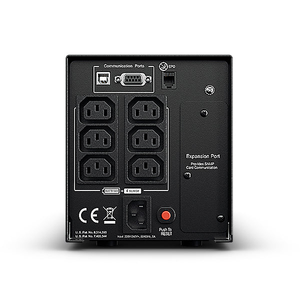 CyberPower PR750ELCD alimentation d'énergie non interruptible 0,75 kVA 675 W 6 sortie(s) CA