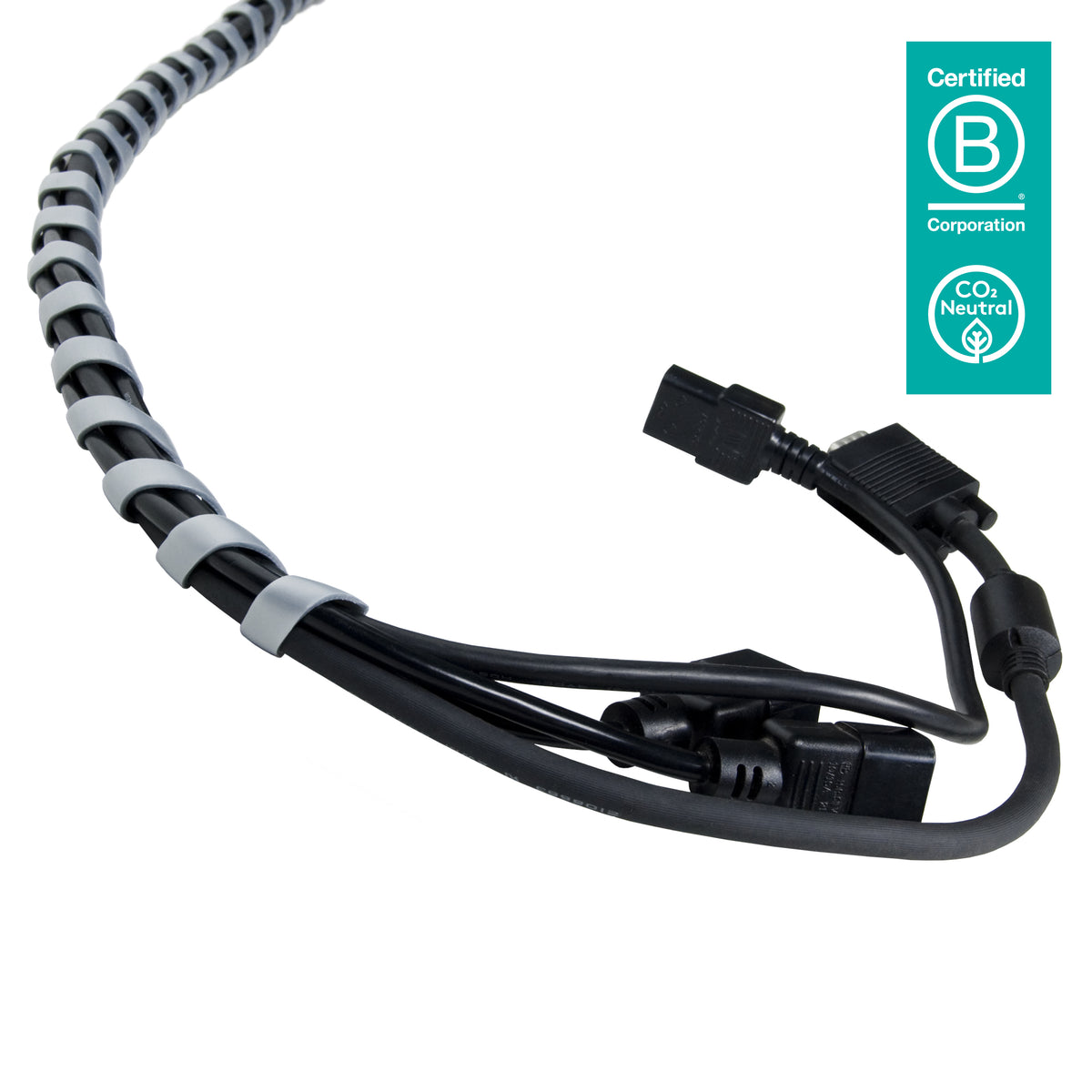 DATAFLEX 33252 GUIDE-CABLES SPIRALE ARGENT 25 m