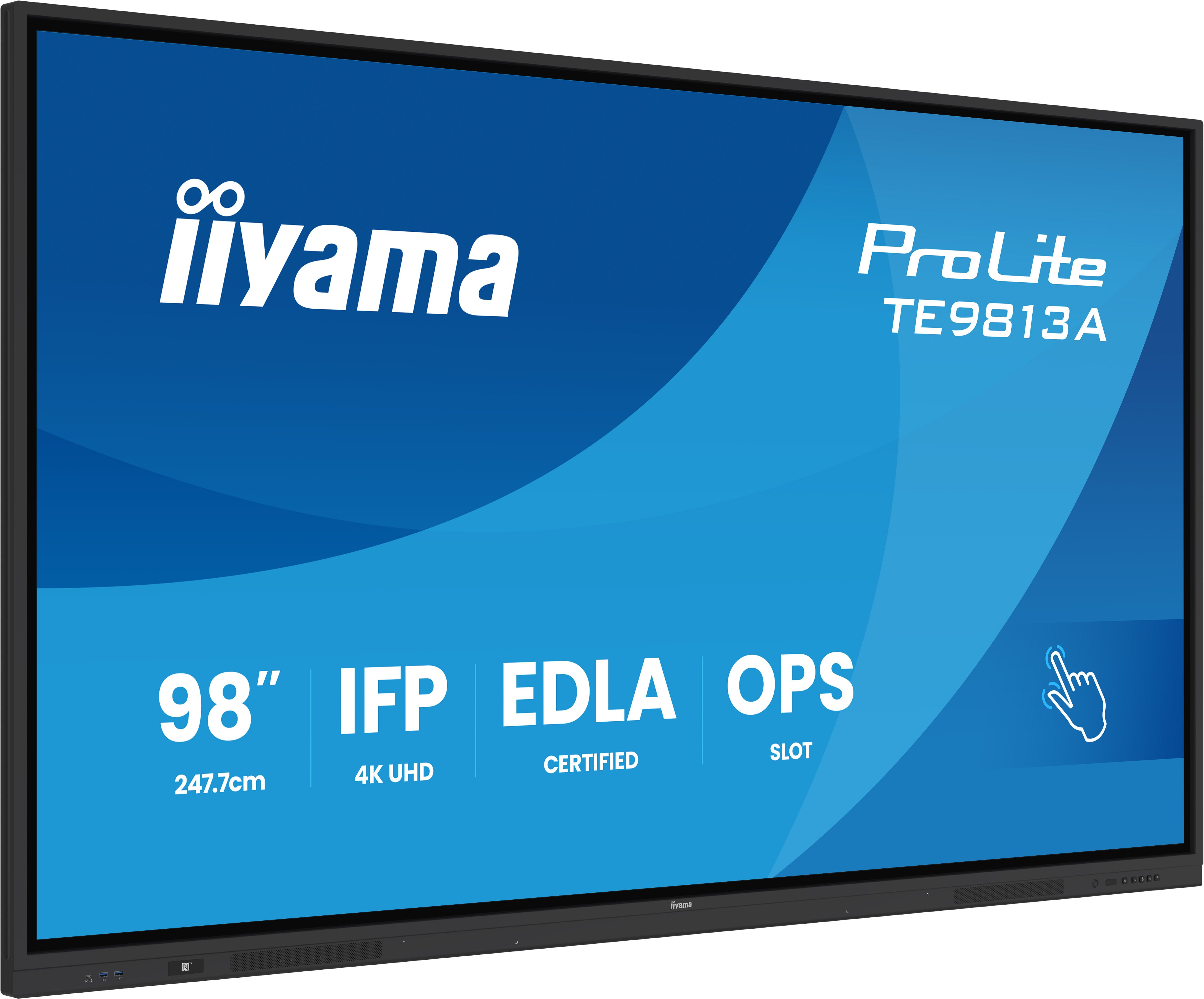 98" IPS 4K 16:9 Google EDLA cert. IFP