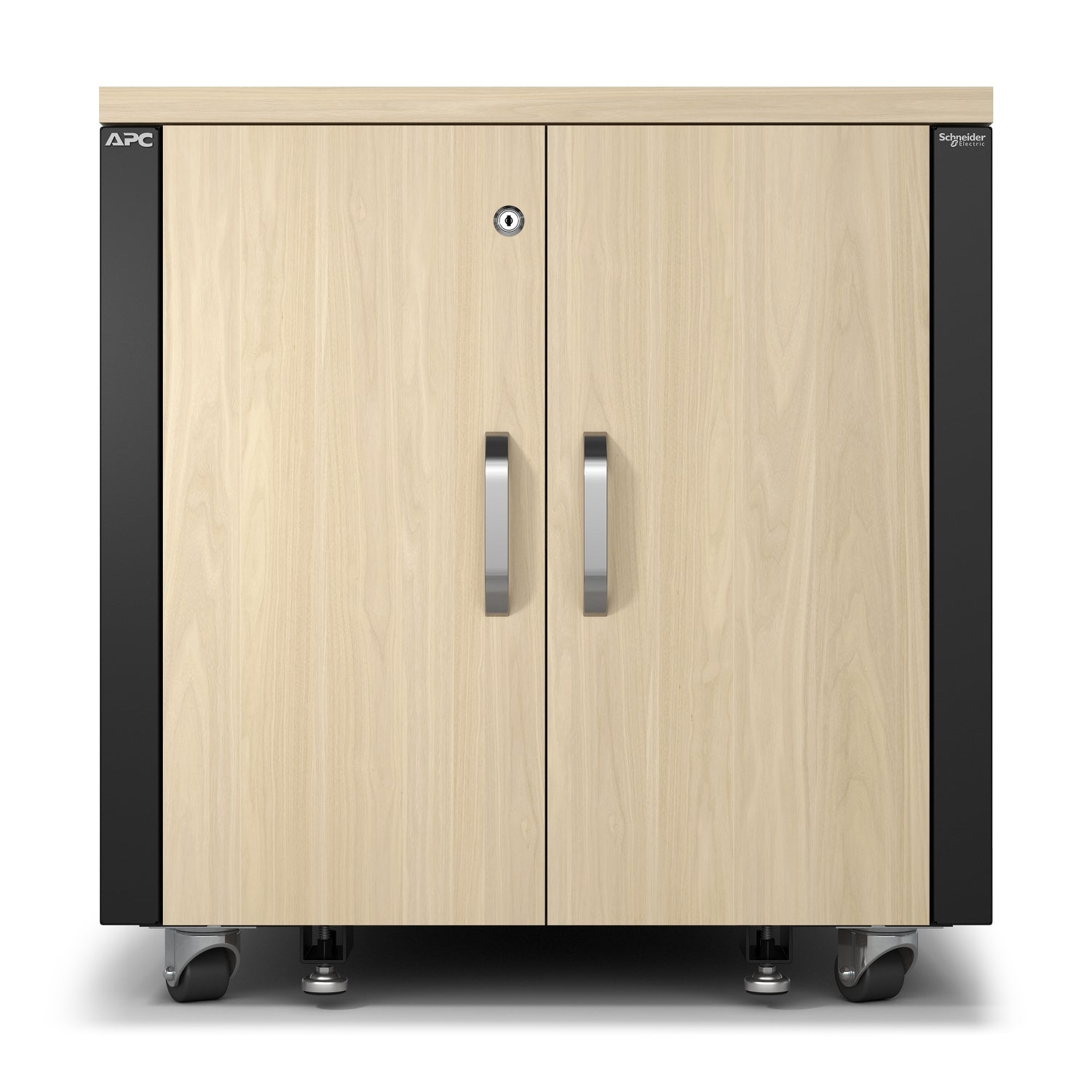 APC NetShelter Rack vertical soundproof AC 100-230V maple 12U 19 TAA Compliant