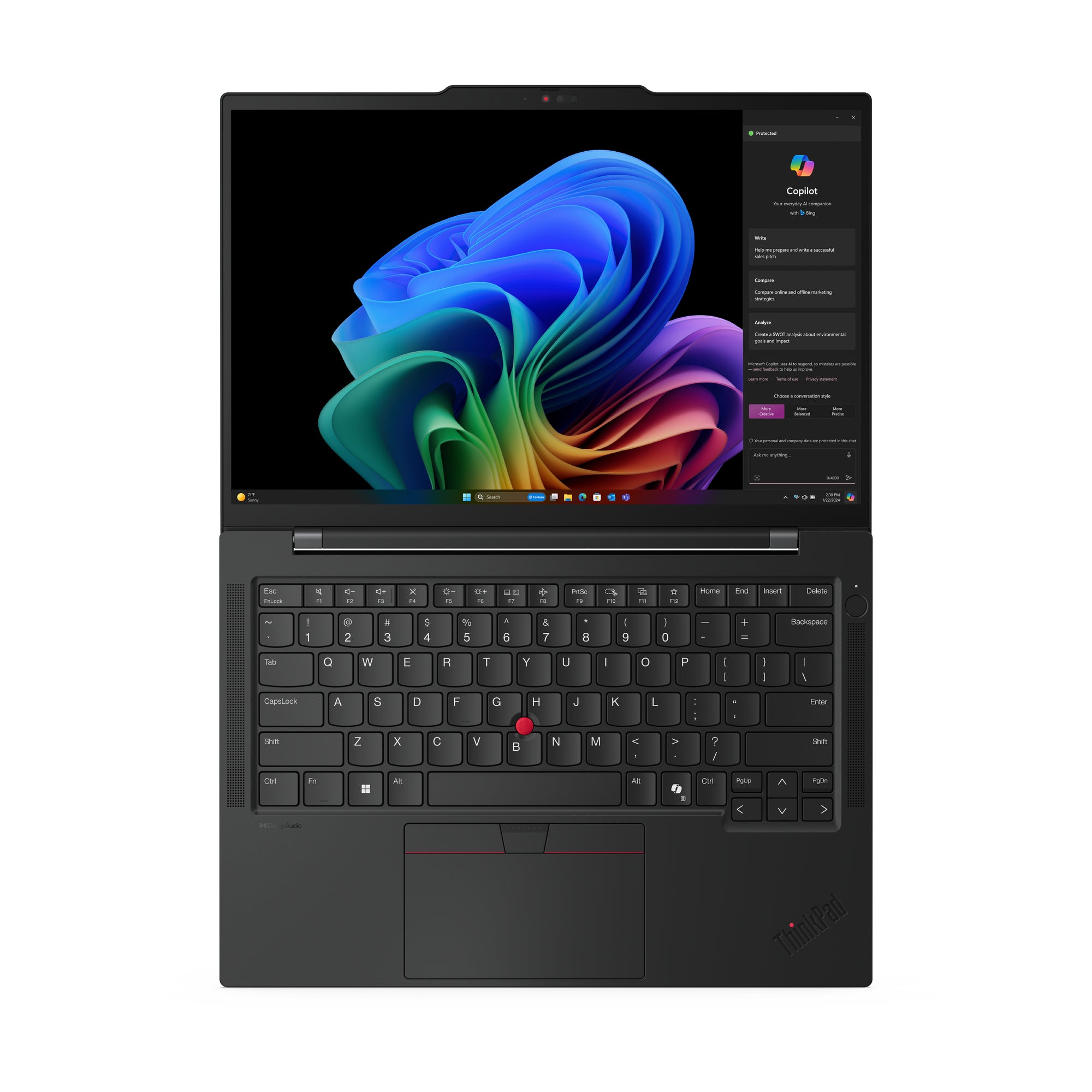 LENOVO ThinkPad - T14s - G6 - 14" WUXGA - Tactile - Qualcomm - Snapdragon X Elite - W11Pro - 32Go RAM - 512Go SSD - Copilot+ PC