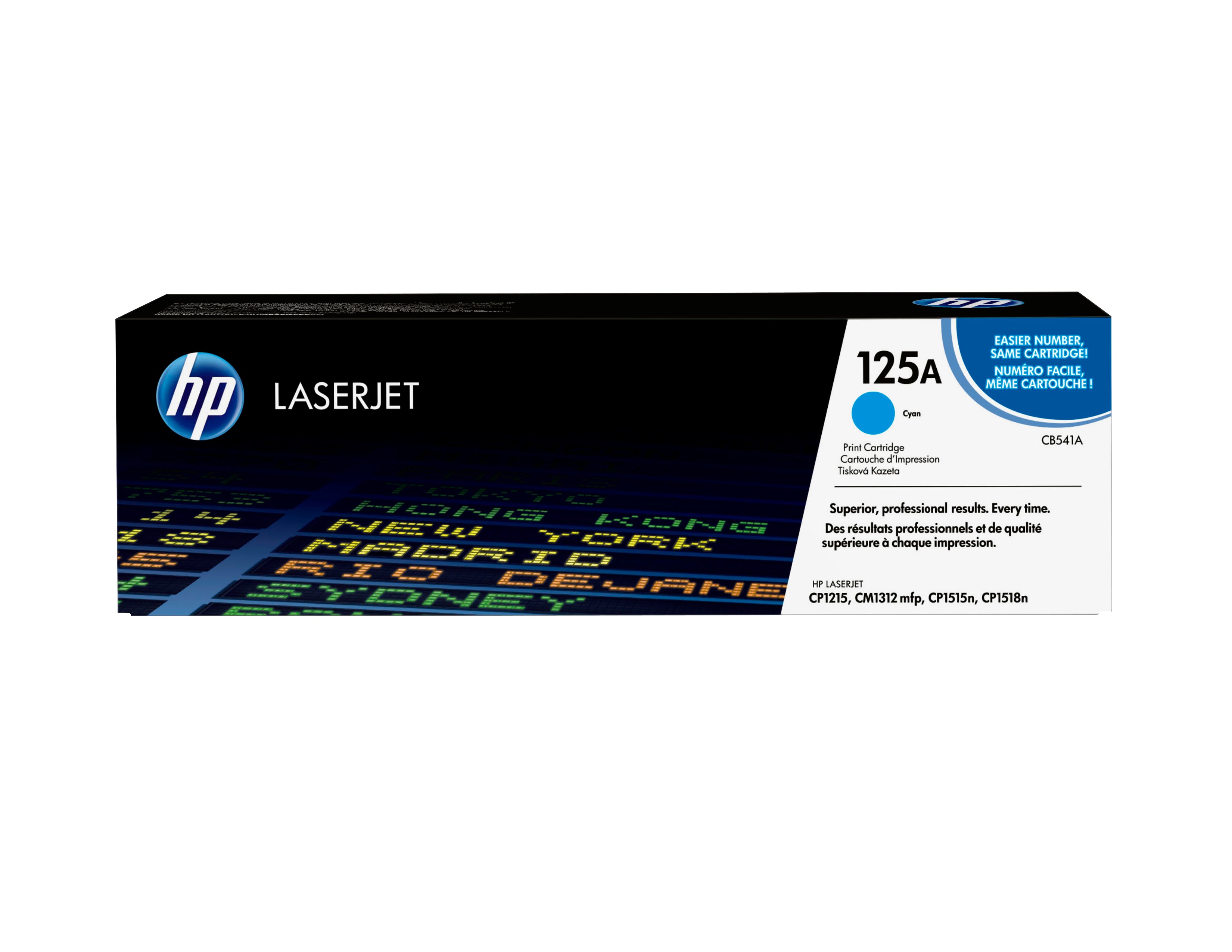 HP 125A original Colour LaserJet Toner cartridge CB541A cyan standard capacity 1.400 pages 1-pack