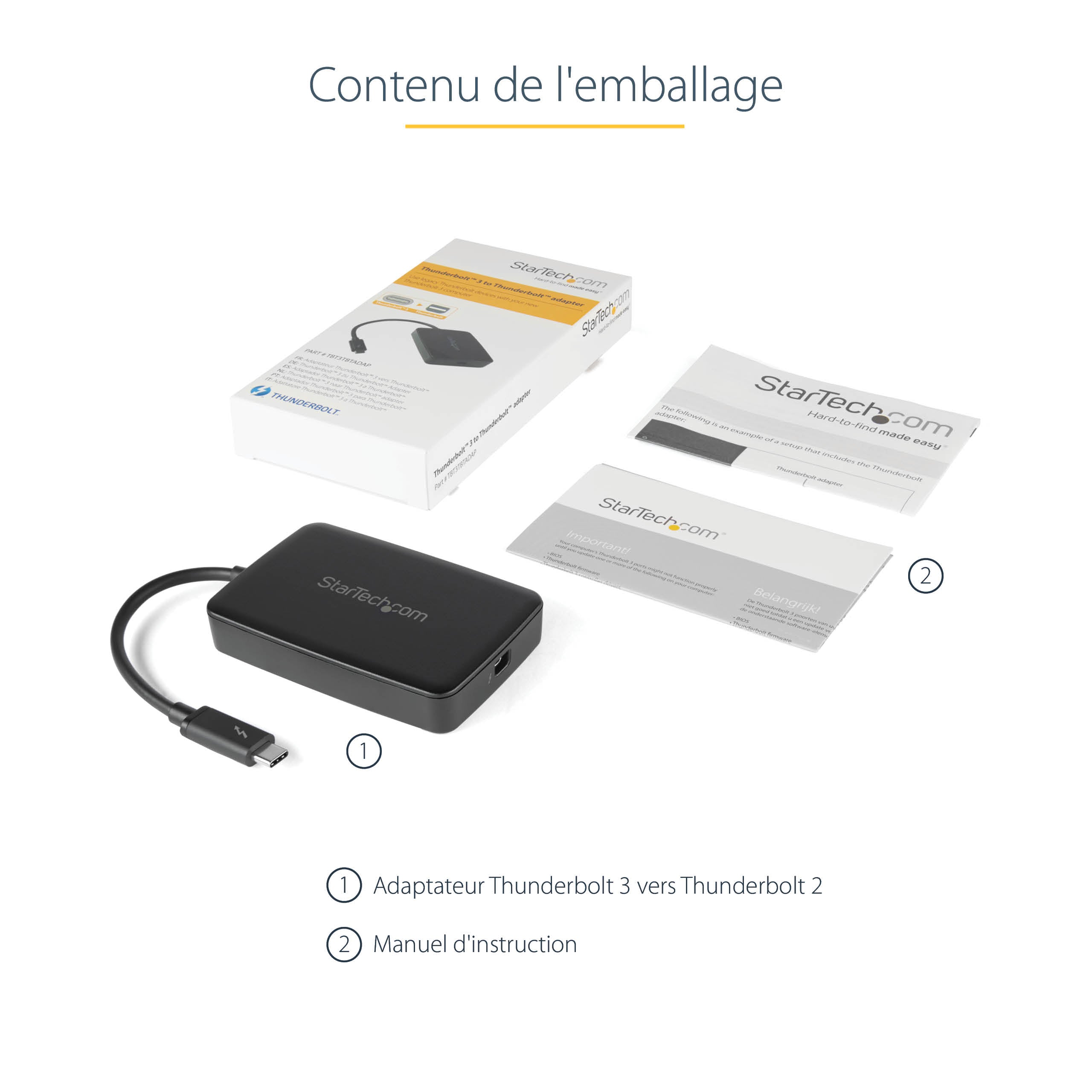 Thunderbolt 3 to Thunderbolt Adapter