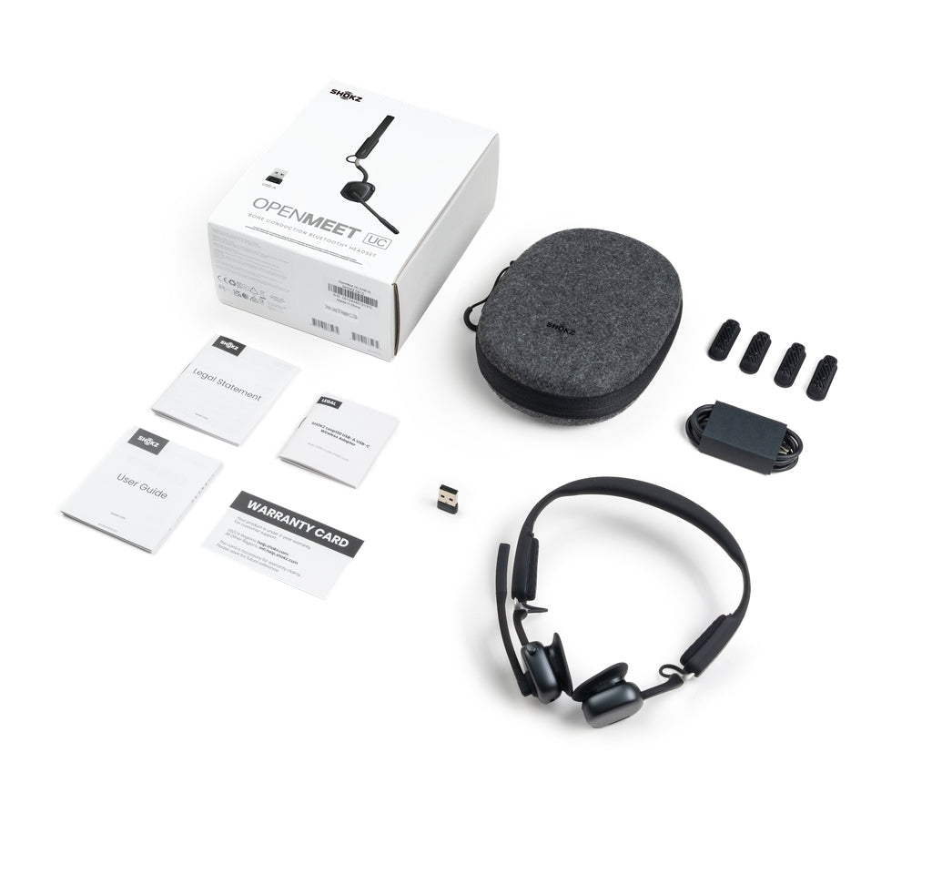 SHOKZ Casque sans-fil conduction osseuse OpenMeet UC USB-A