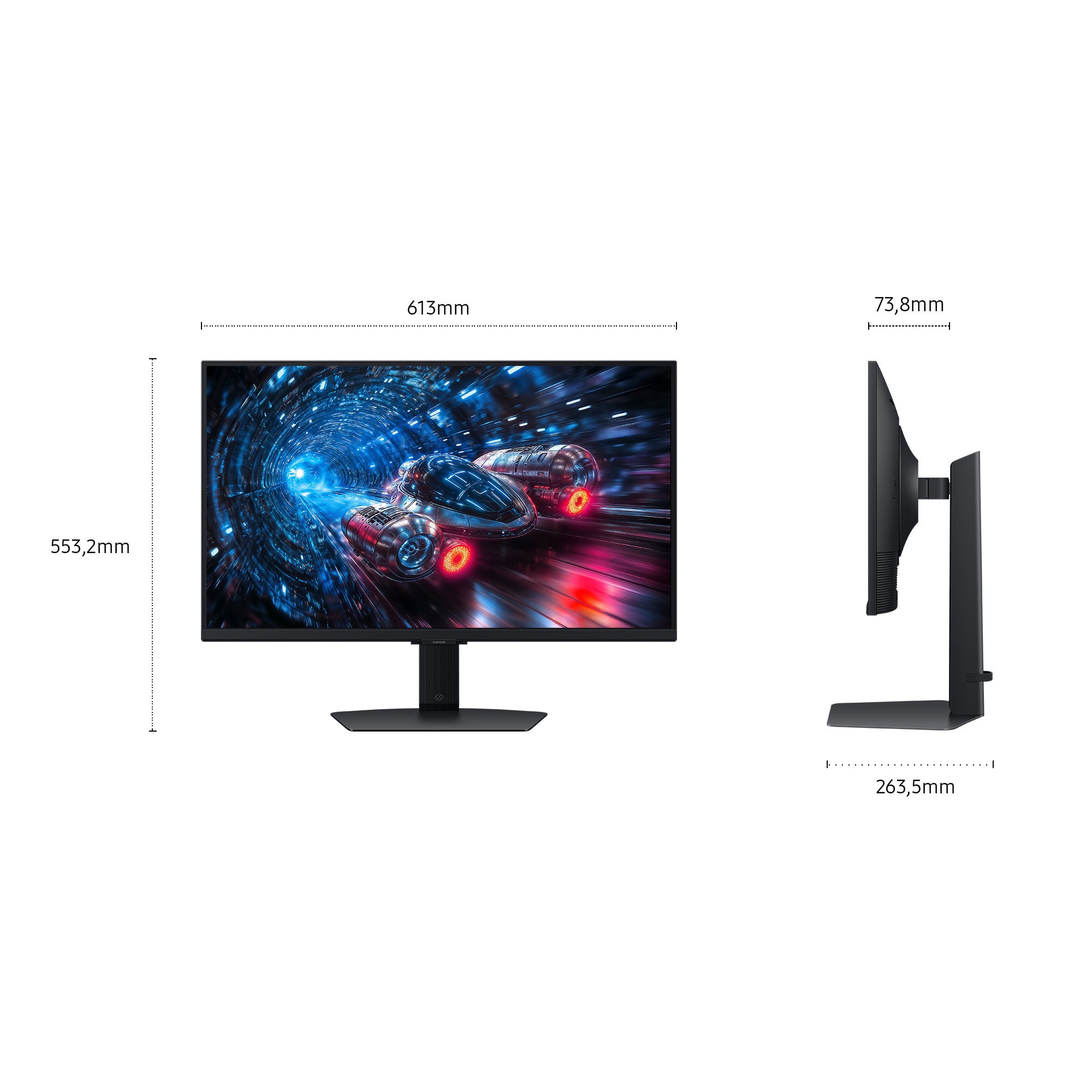 "Samsung G70F écran plat de PC 68,6 cm (27"") 3840 x 2160 pixels 4K Ultra HD LCD Noir"
