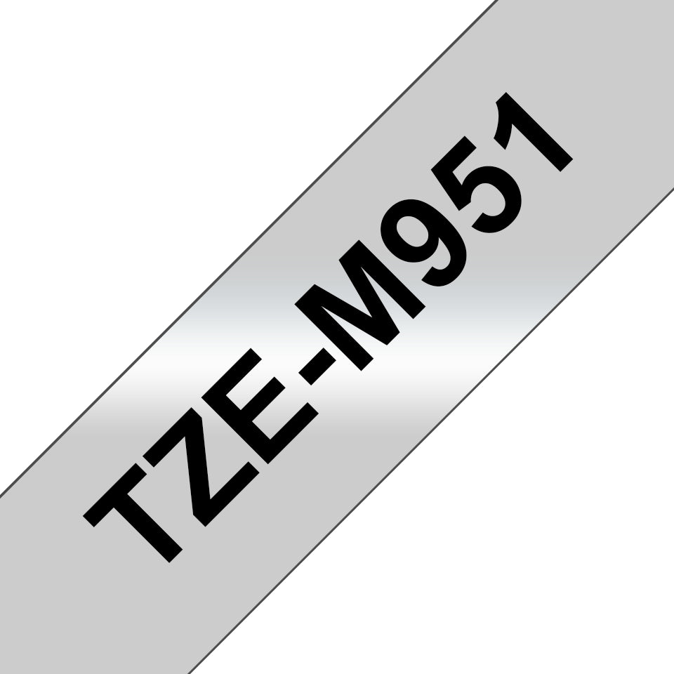 BROTHER P-TOUCH TZE-M951 noir sur silver-matt 24mm