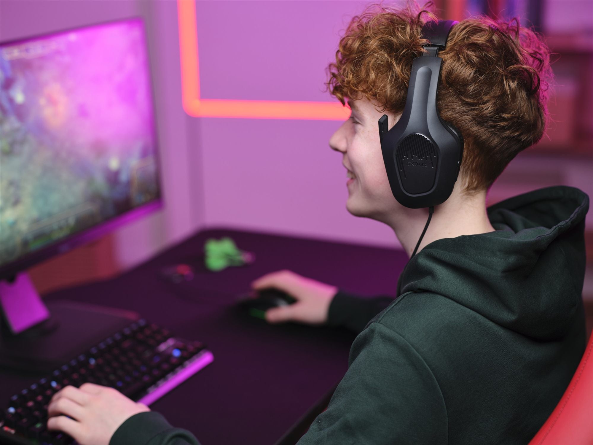 TRUST  Casque gaming ZIROX - Black