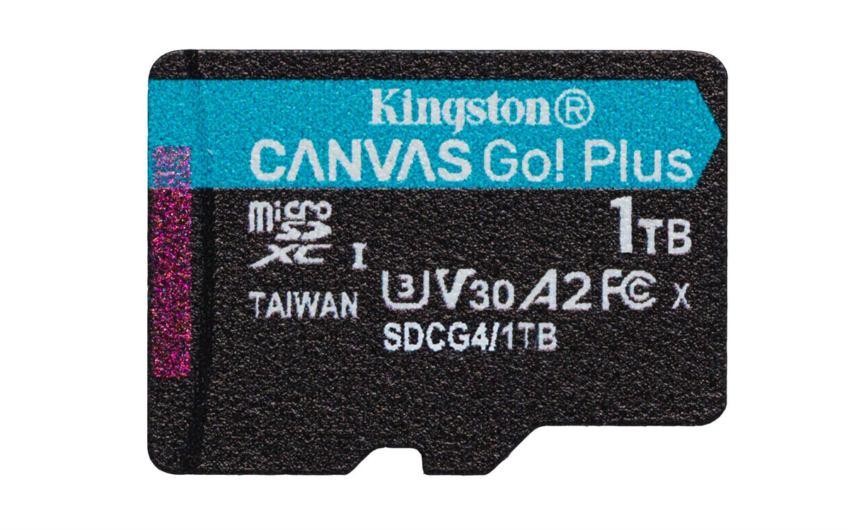 KINGSTON 1To microSDXC Canvas Go Plus Gen4 200R A2 U3 Single Pack w/o ADP