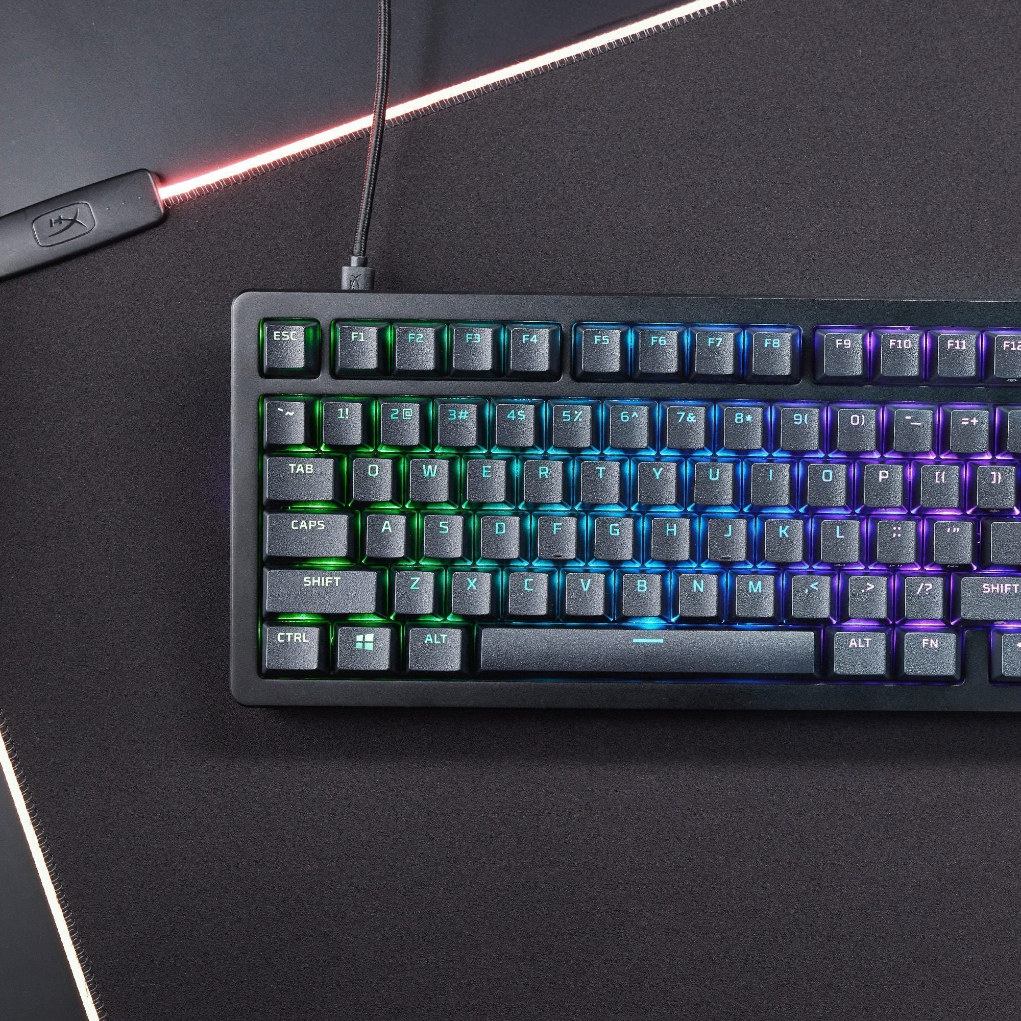 Clavier mécanique HyperX Alloy Rise 75 RGB - interrupteurs HX Red - QWERTY US INT