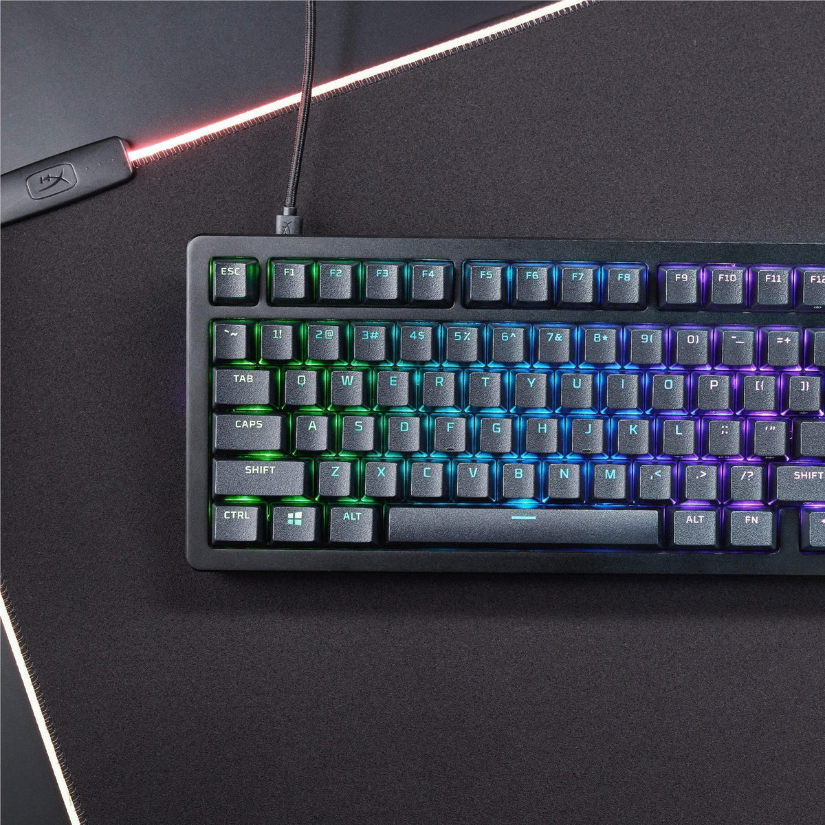 Clavier mécanique HyperX Alloy Rise 75 RGB - interrupteurs HX Red - QWERTY US INT