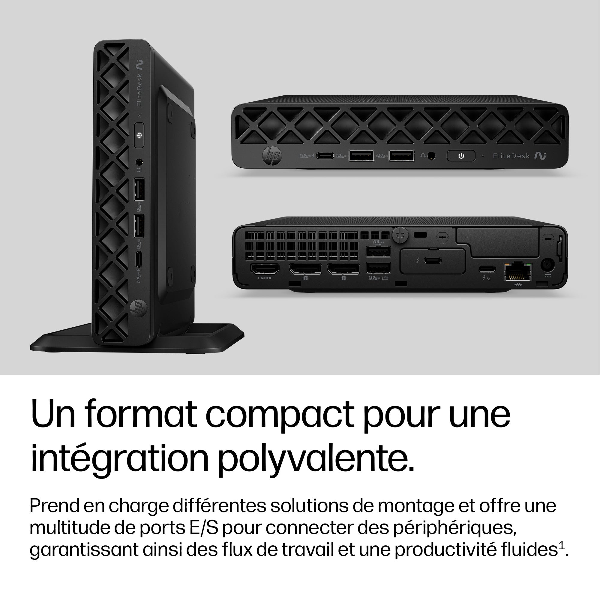 HP EliteDesk 8 Mini G2i AI Intel Core Ultra 7 356H 32Go DDR5 1To SSD W11P NG PRM 1-1-1 Wty be+BT