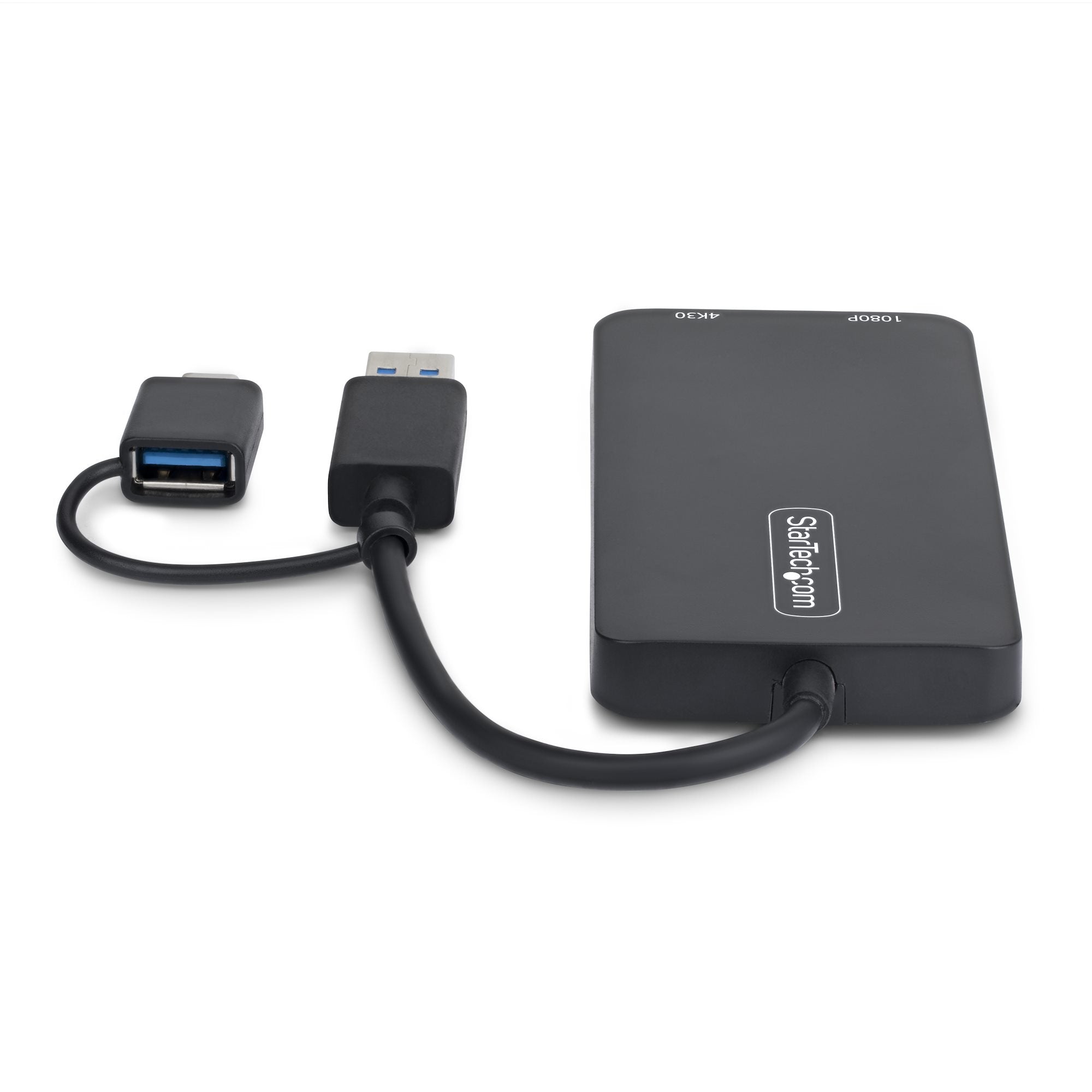 USB A USB C to Dual HDMI Adapter Win Mac
