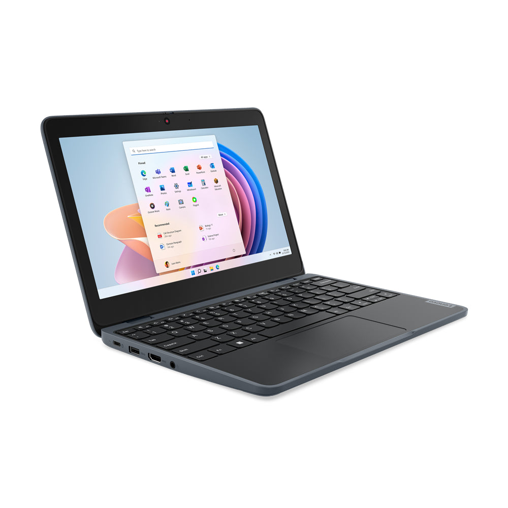 LENOVO 100w G4 Intel N100 11.6p HD 4Go 128Go SSD M.2 2242 PCIe Intel UHD Graphics W11P 1YR Carryin
