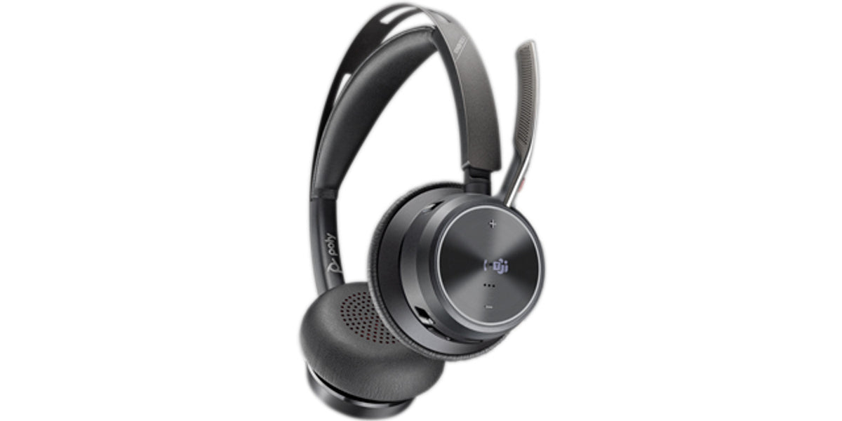 HP Poly Voyager Focus 2 Sans fil Arceau Bureau/Centre d'appels USB Type-C Bluetooth Noir