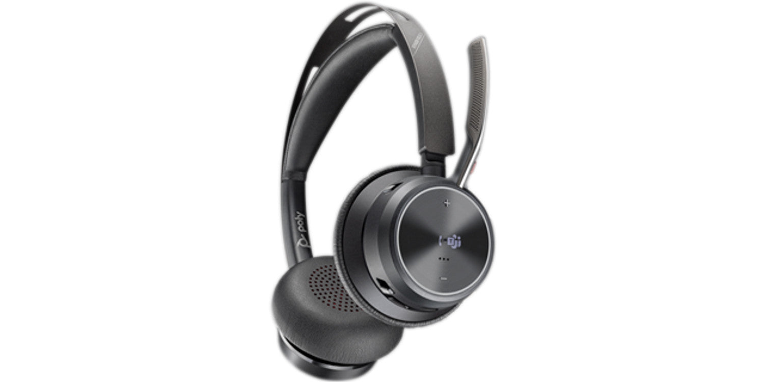 HP Poly Voyager Focus Avec fil &sans fil A la main Car/Home office Bluetooth Noir