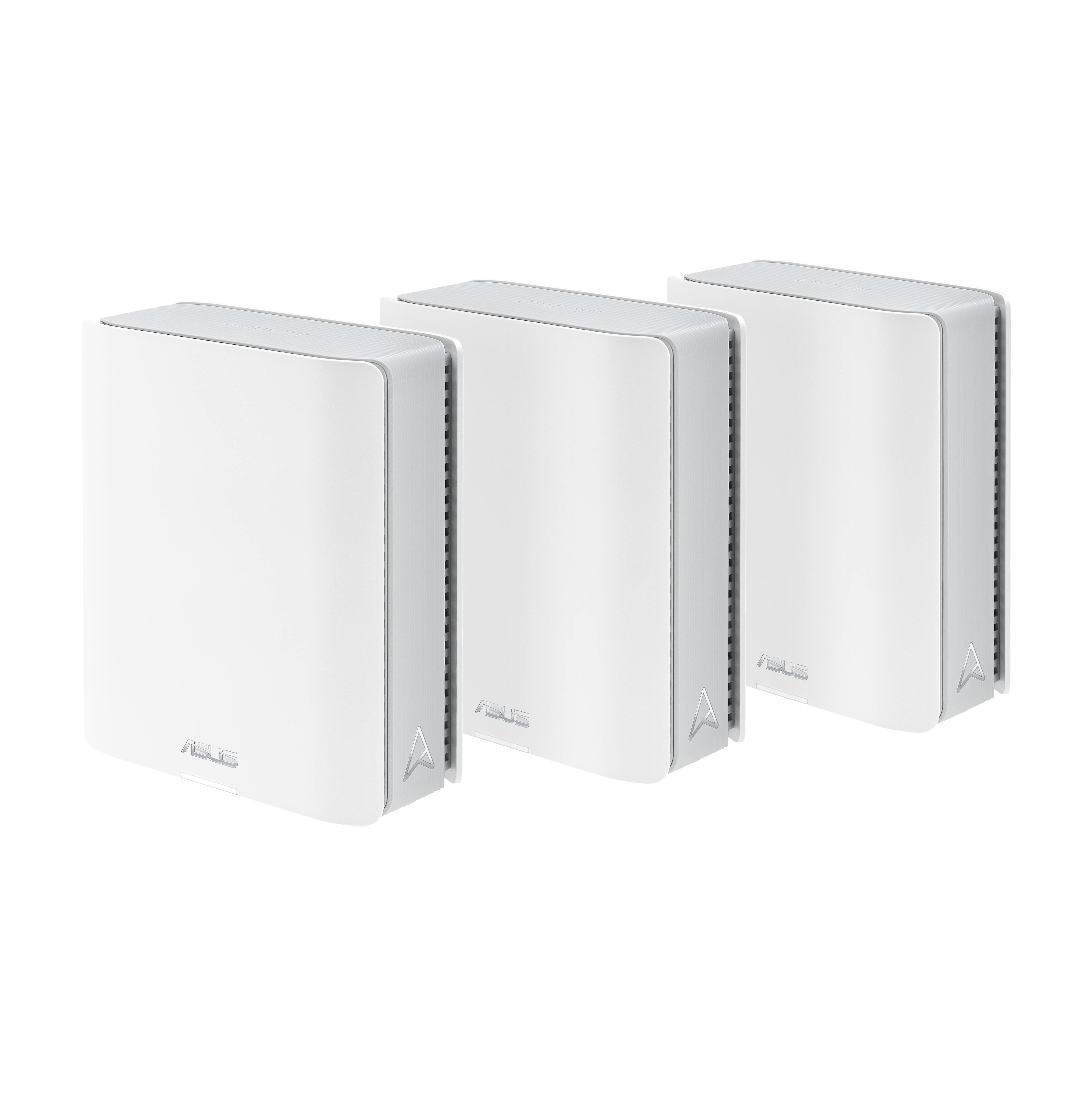 ASUS ZenWiFi BT10 Tri-band WiFi 7 Mesh 18 Gbps 6000 sq.ft 3pk Dual 10G Ports Security and Parental Controls Included