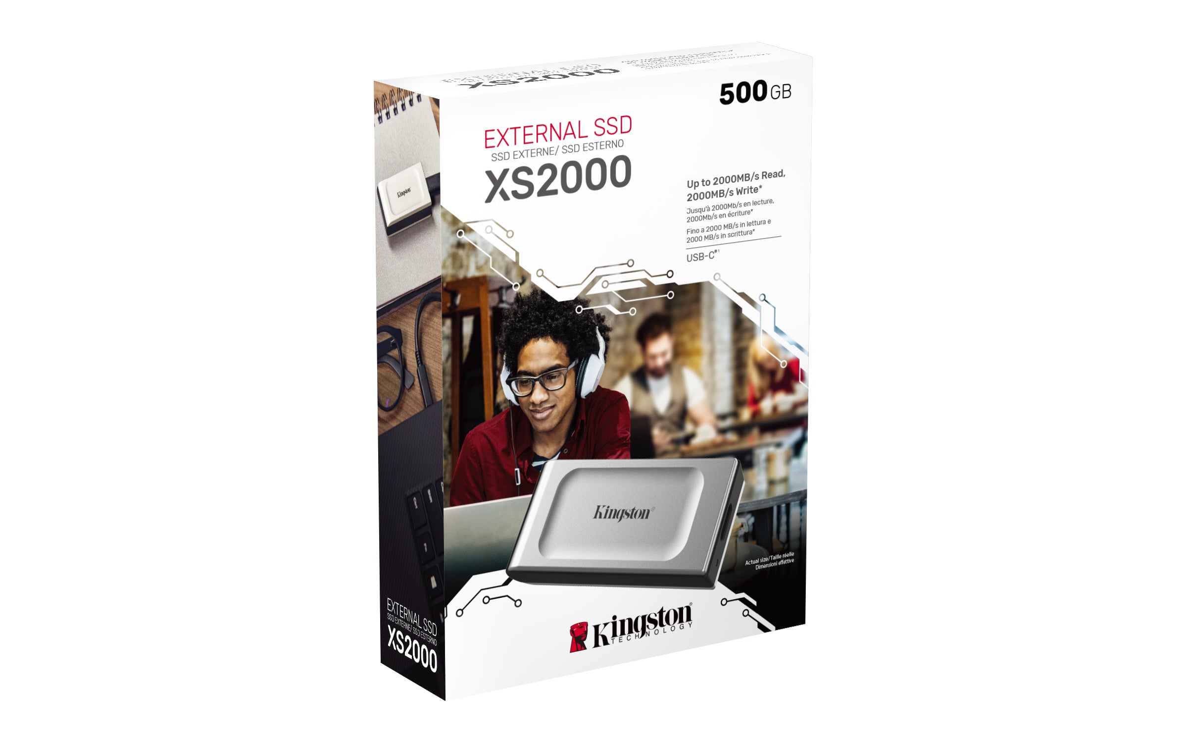 KINGSTON XS2000 PORTABLE SSD 500Go USB3.2