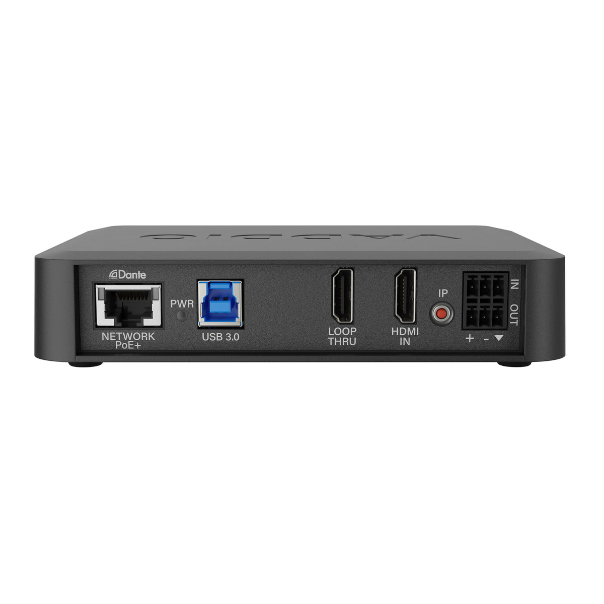 Vaddio EasyIP Dock Audio/Video Switching Station â€“ 1080p, USB 3.0, HDMI, Dante â€“ for IP-based AV integration in professional environments.