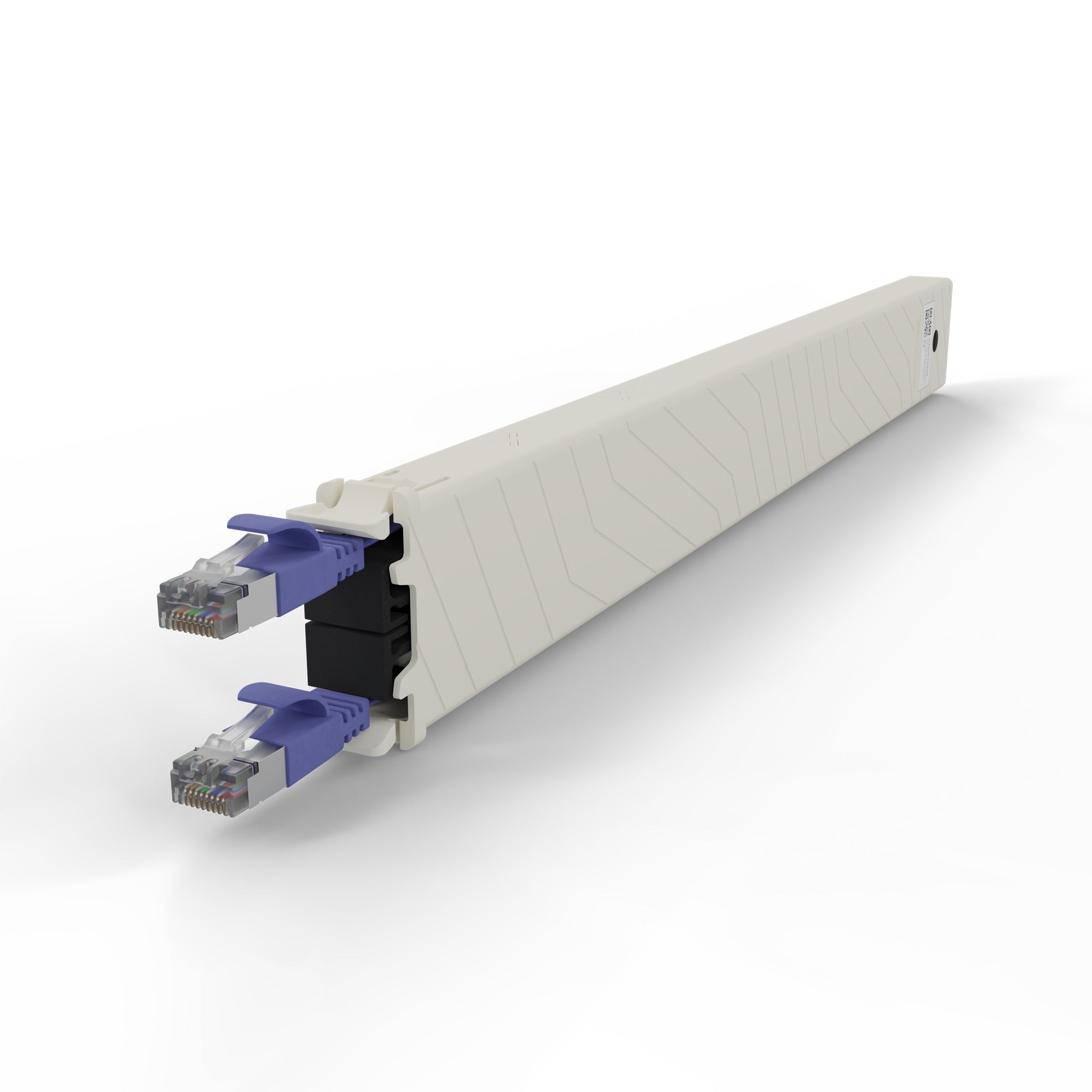 PATCHBOX ONE CASSETTE CAT6A STP VIOLET 0,8 m 8U