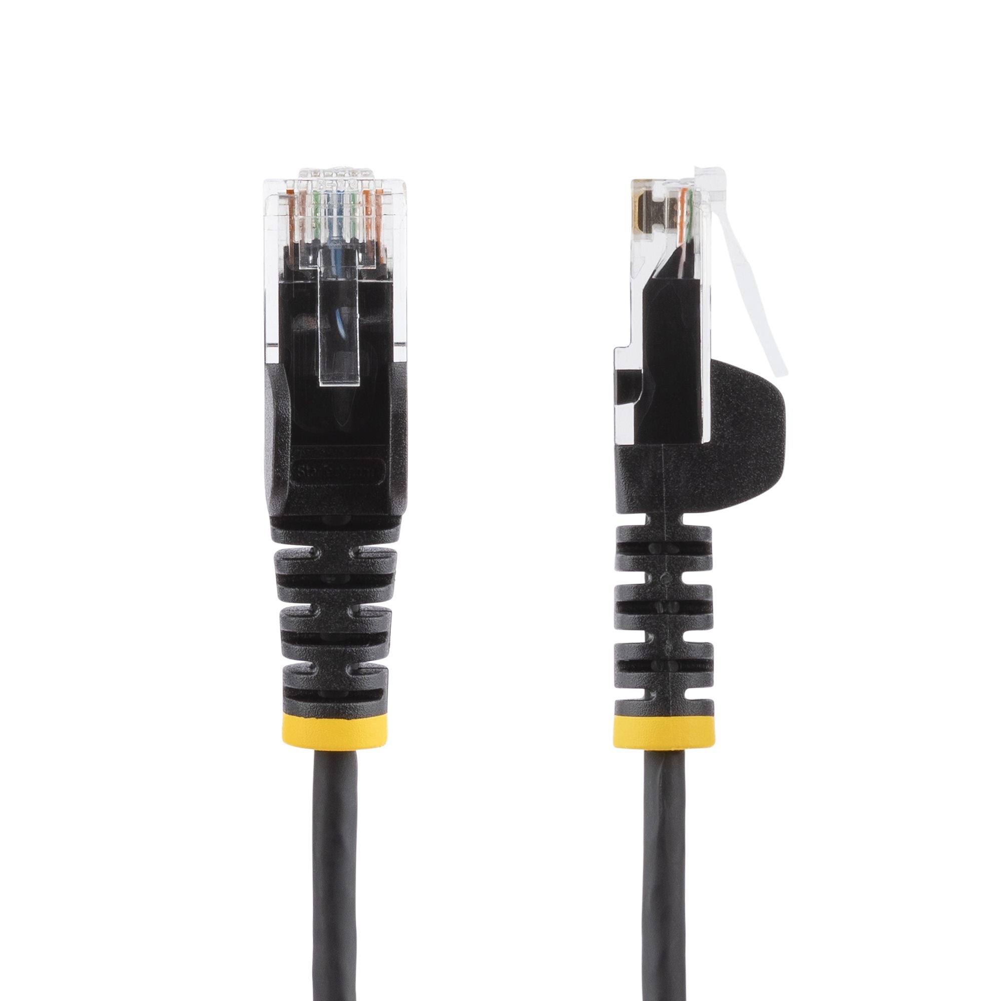 25cm Black Slim CAT6 Ethernet Cable