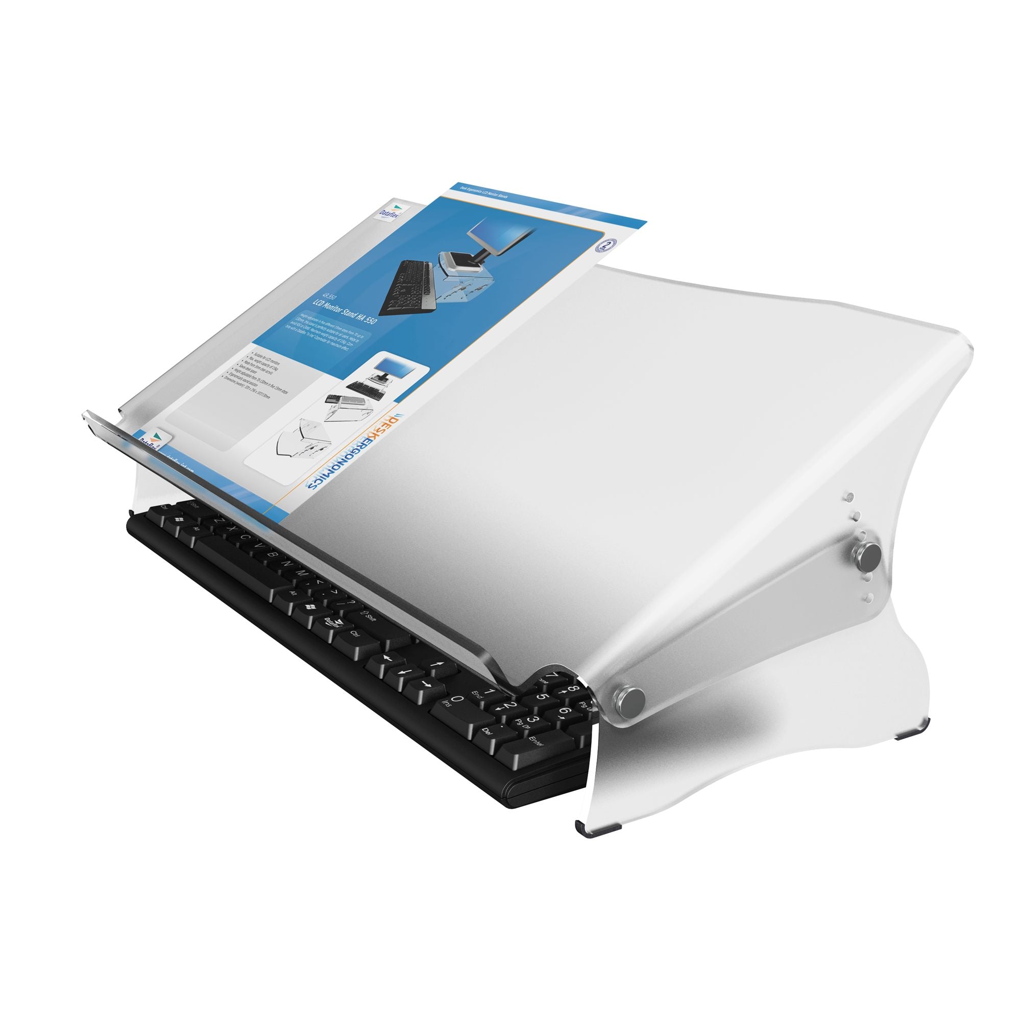 DATAFLEX Porte copie/doc. Acrylique - Hauteur réglable 49411
