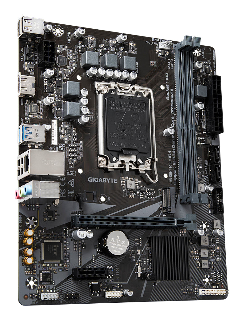 GIGABYTE H610M K DDR4 carte mere Intel H610 Express LGA 1700 micro ATX
