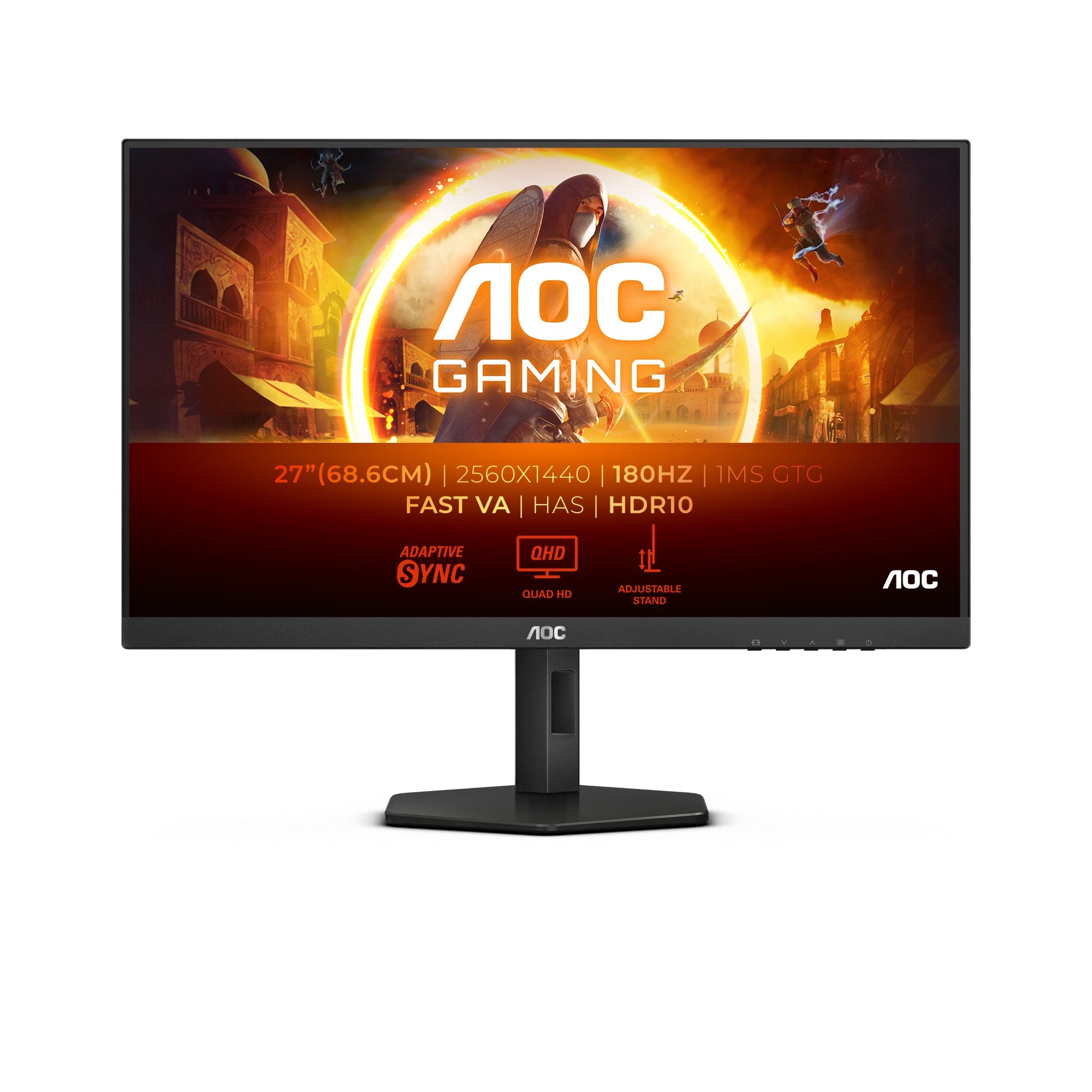 AOC Q27G4XN 27p 2560x1440 0.5ms 2xHDMI DP Black/Grey