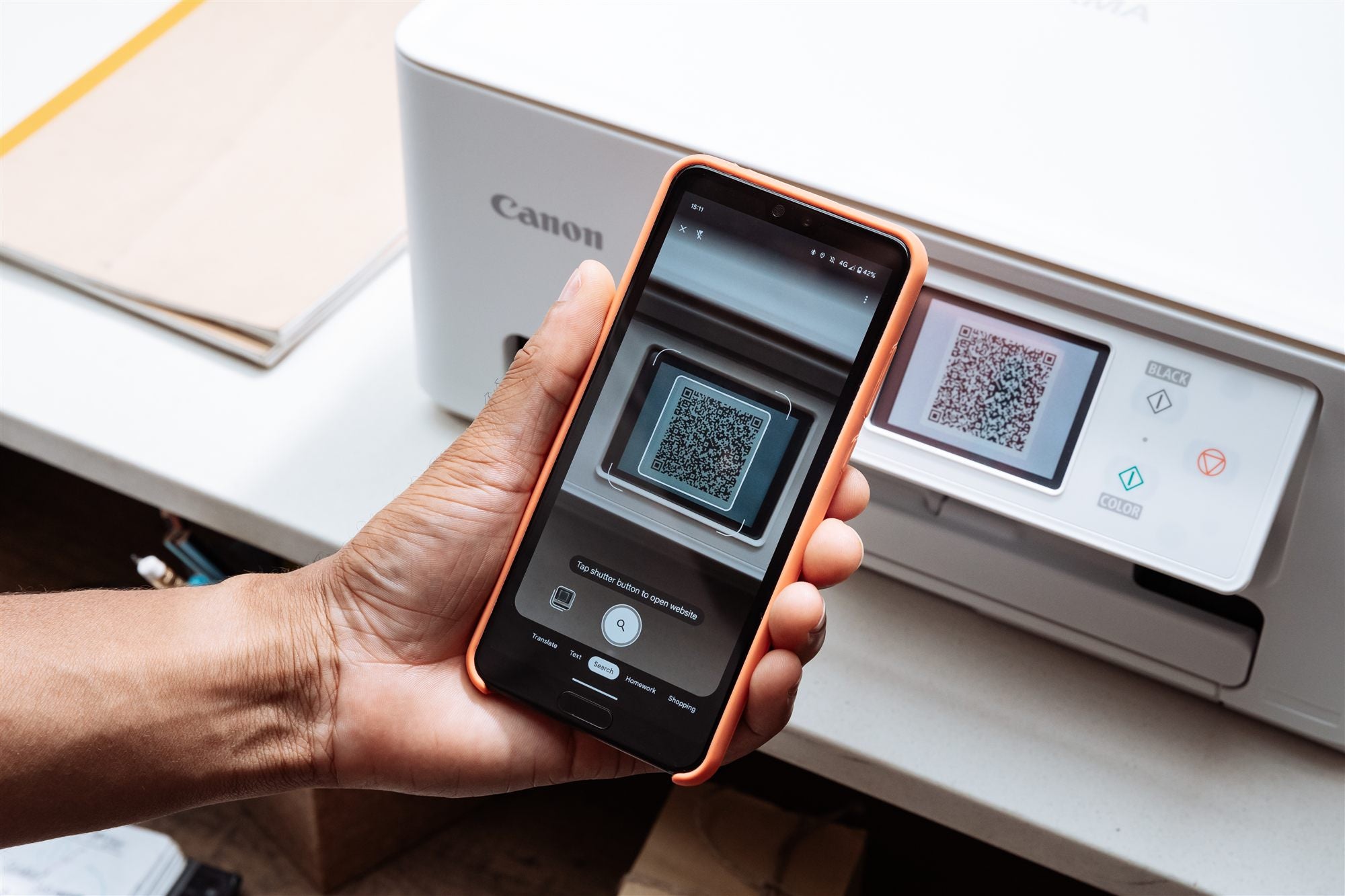 CANON PIXMA TS8751 MFP colour ink-jet A4 15 ipm print 200 sheets USB 2.0 Wi-Fi white