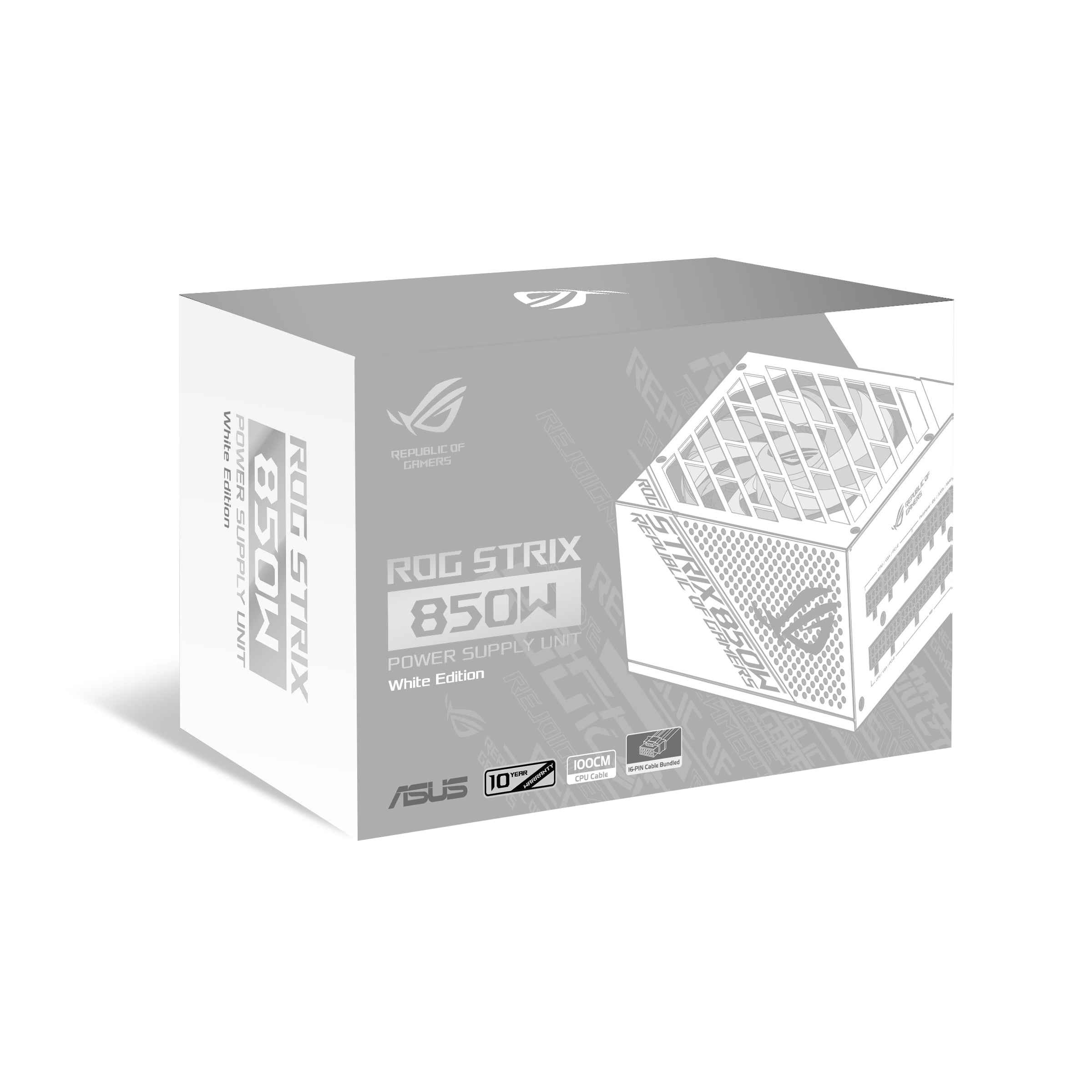 ASUS ROG STRIX 850W Gold Fully Modular Power Supply WHITE