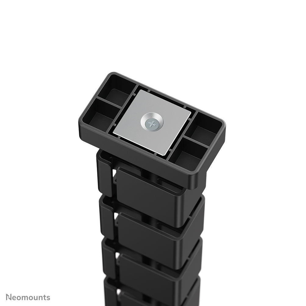 NEOMOUNTS Cable Spine Organizer for sit/stand desk frames magnet mounted black