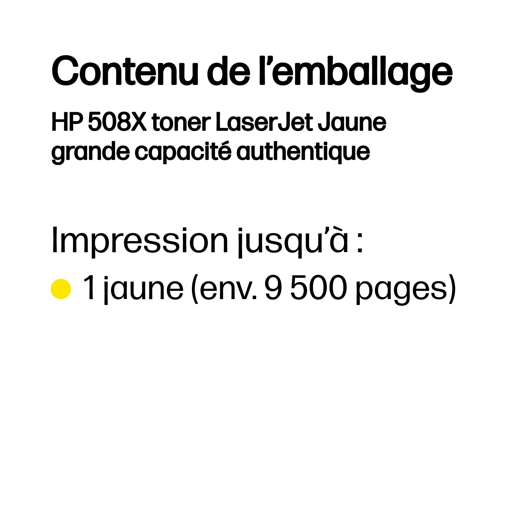 HP 508X original Toner cartridge CF362X yellow 9.500 pages high capacity