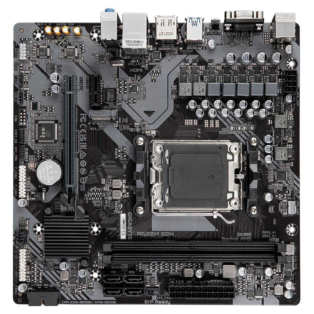 GIGABYTE A620M S2H carte mere AMD A620 Emplacement AM5 micro ATX