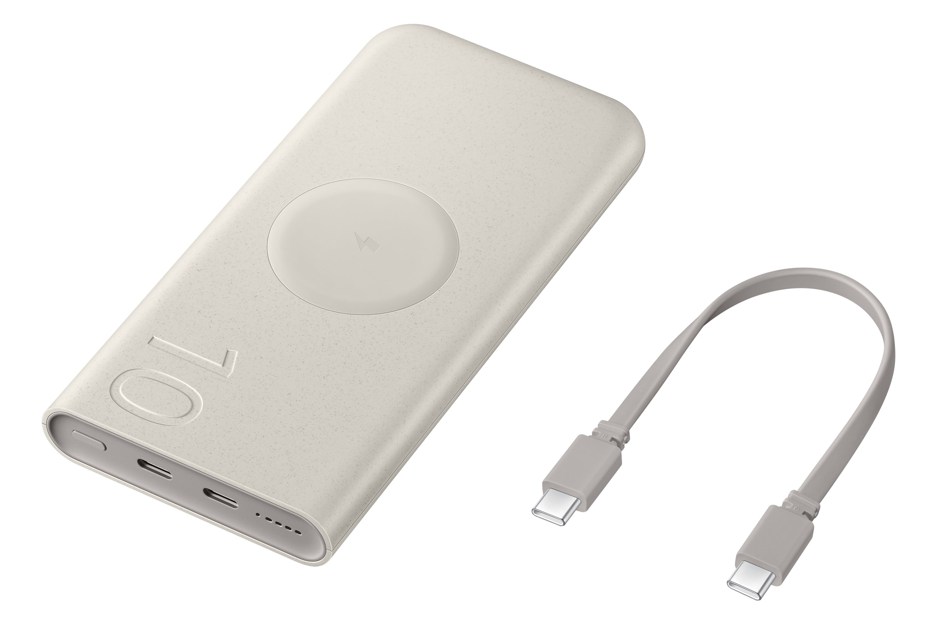 SAMSUNG Wireless External Battery 25W 10000mAh recycled materials Beige