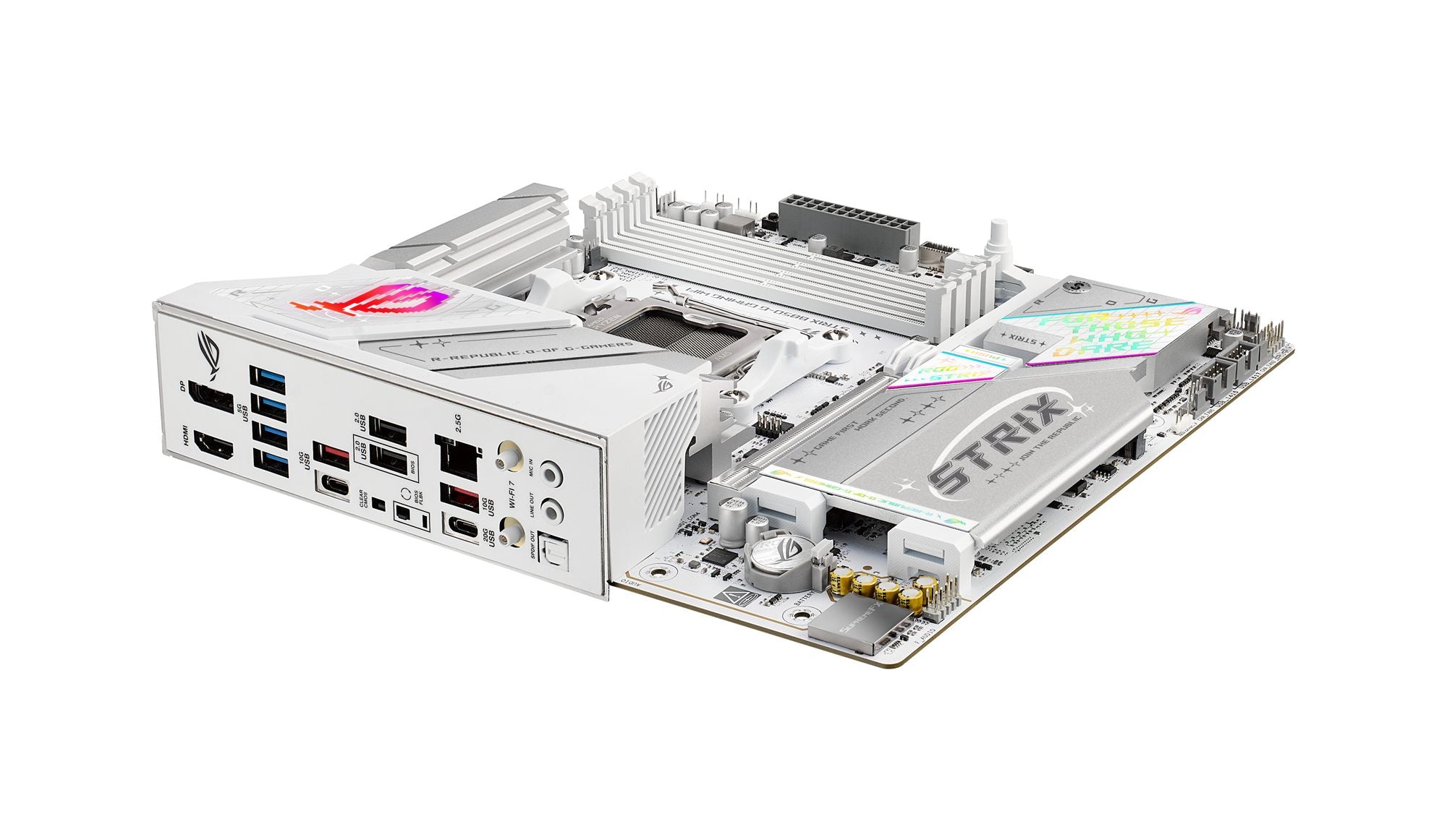 ASUS ROG Strix B850-G Gaming WiFi AMD mATX motherboard DDR5 PCIe 5.0 4xM.2 1xHDMI 1xDisplayPort 2xSATA