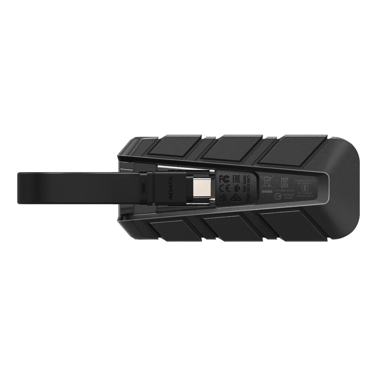 ADATA SSD Externe SC740 2 To Plug&Go bleu 1050/1000 MIL.STD USB Type-C 3.2 Gen 2 (3.1 Gen 2) Noir, Bleu