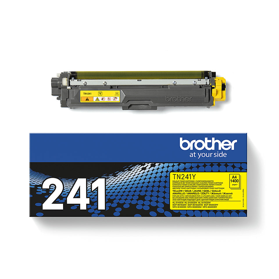 BROTHER TN241Y HL-3140CW/3150CDW/3170CDW cartouche de toner jaune capacité standard 1.400 pages pack de 1