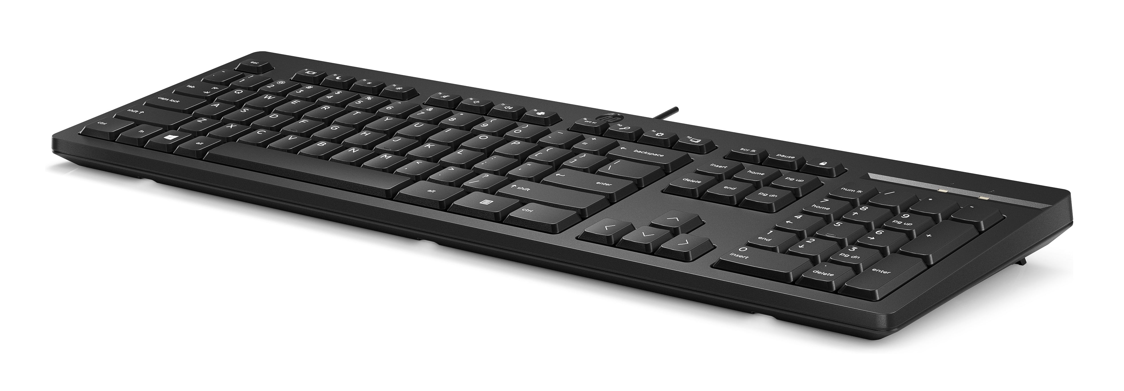 Clavier filaire HP 125 - récepteur USB - noir, BULK 12 pieces (266C9A6#ABB)