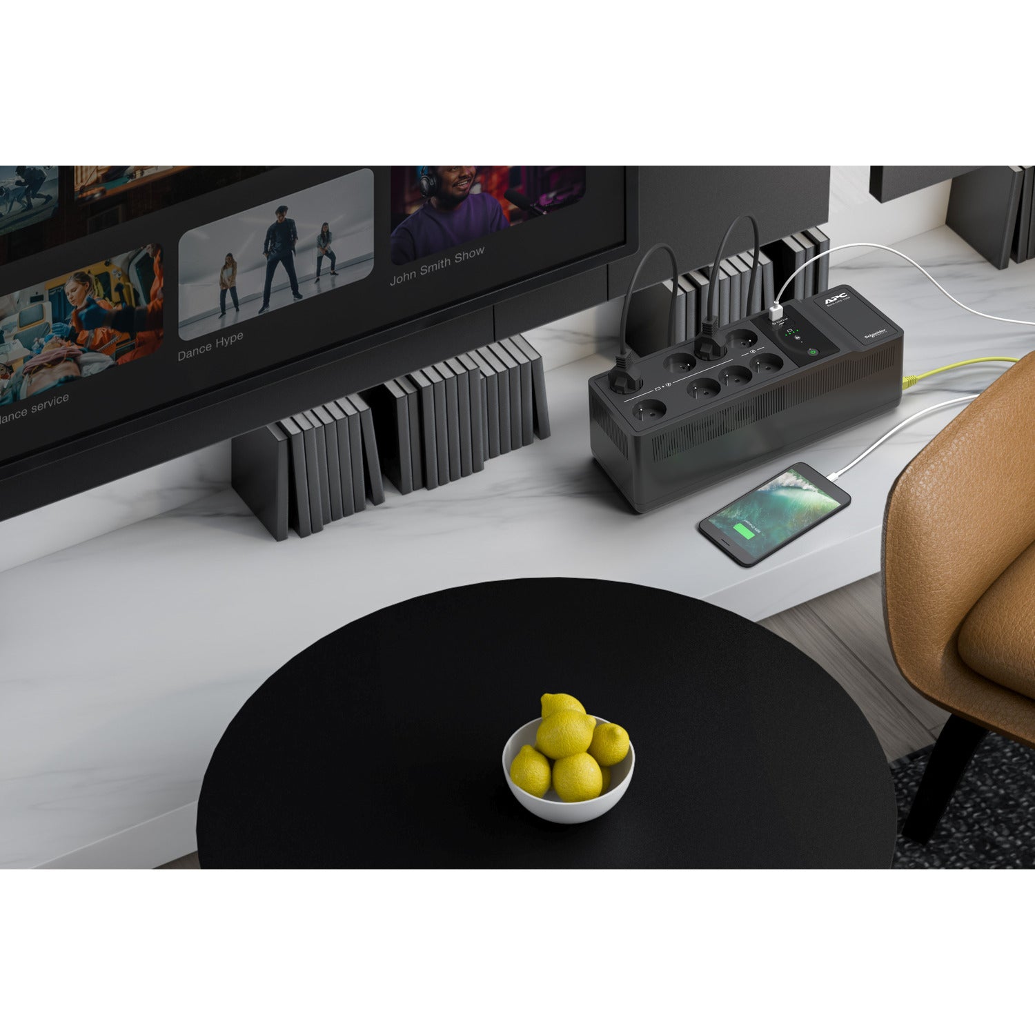 APC Back-UPS 1050VA 8 French outlets 230V USB Type-C and A charging ports