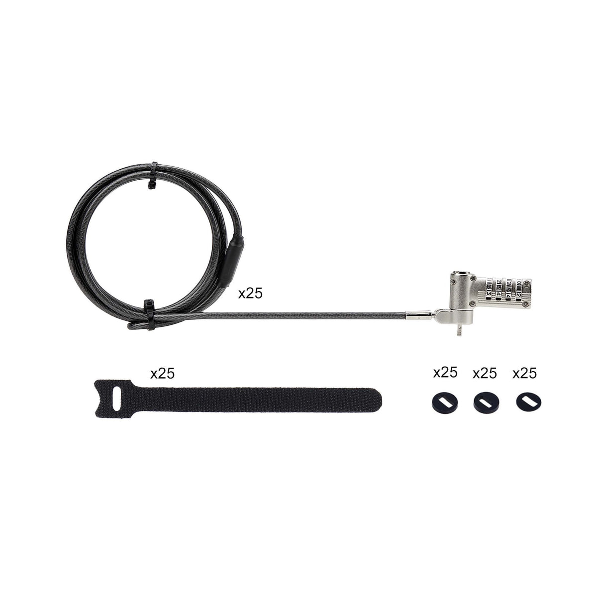 Serialized Laptop Cable Lock 6.6ft 2m