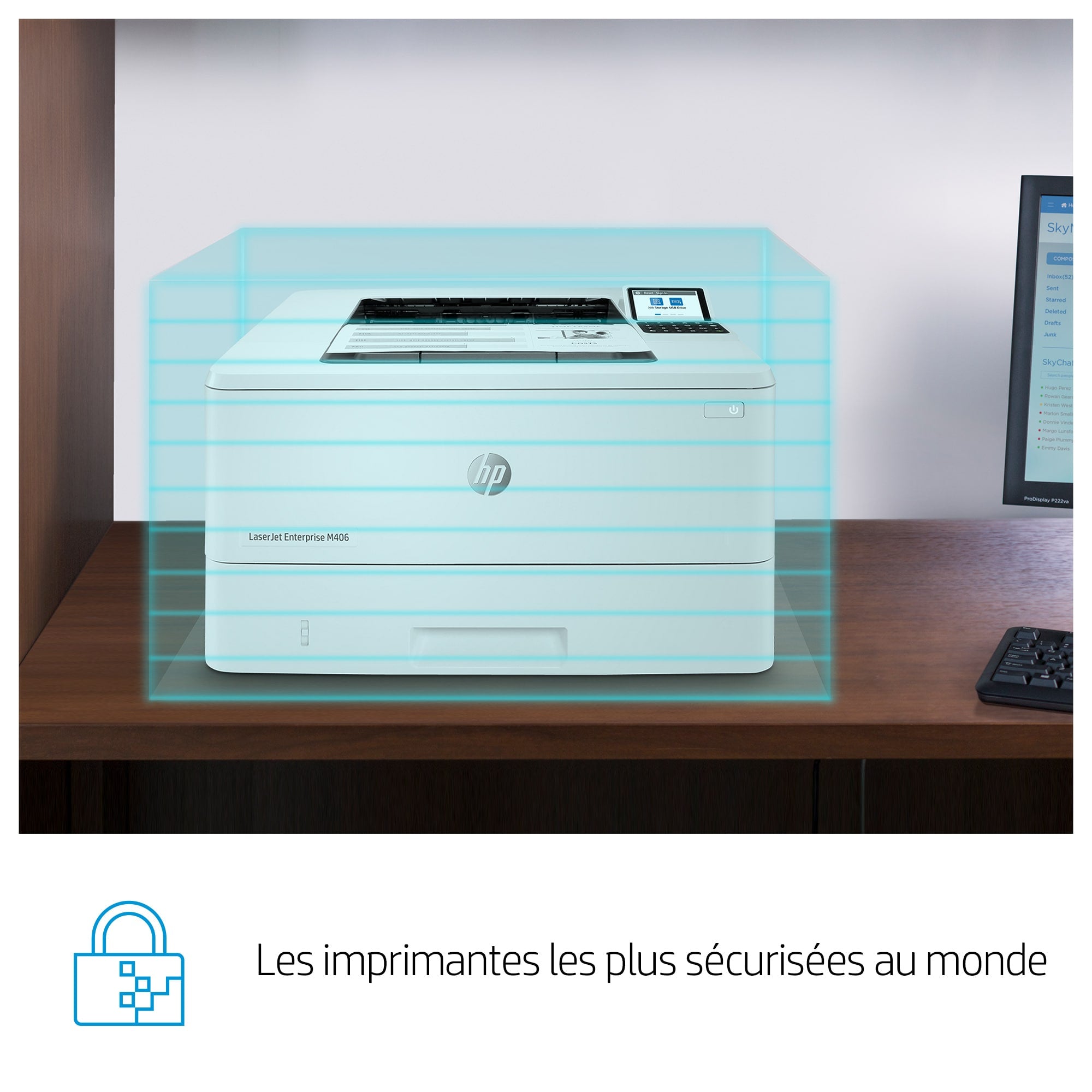 HP LaserJet Enterprise M406dn Printer Mono Duplex laser A4 1200x1200dpi 40ppm 350sheets USB LAN