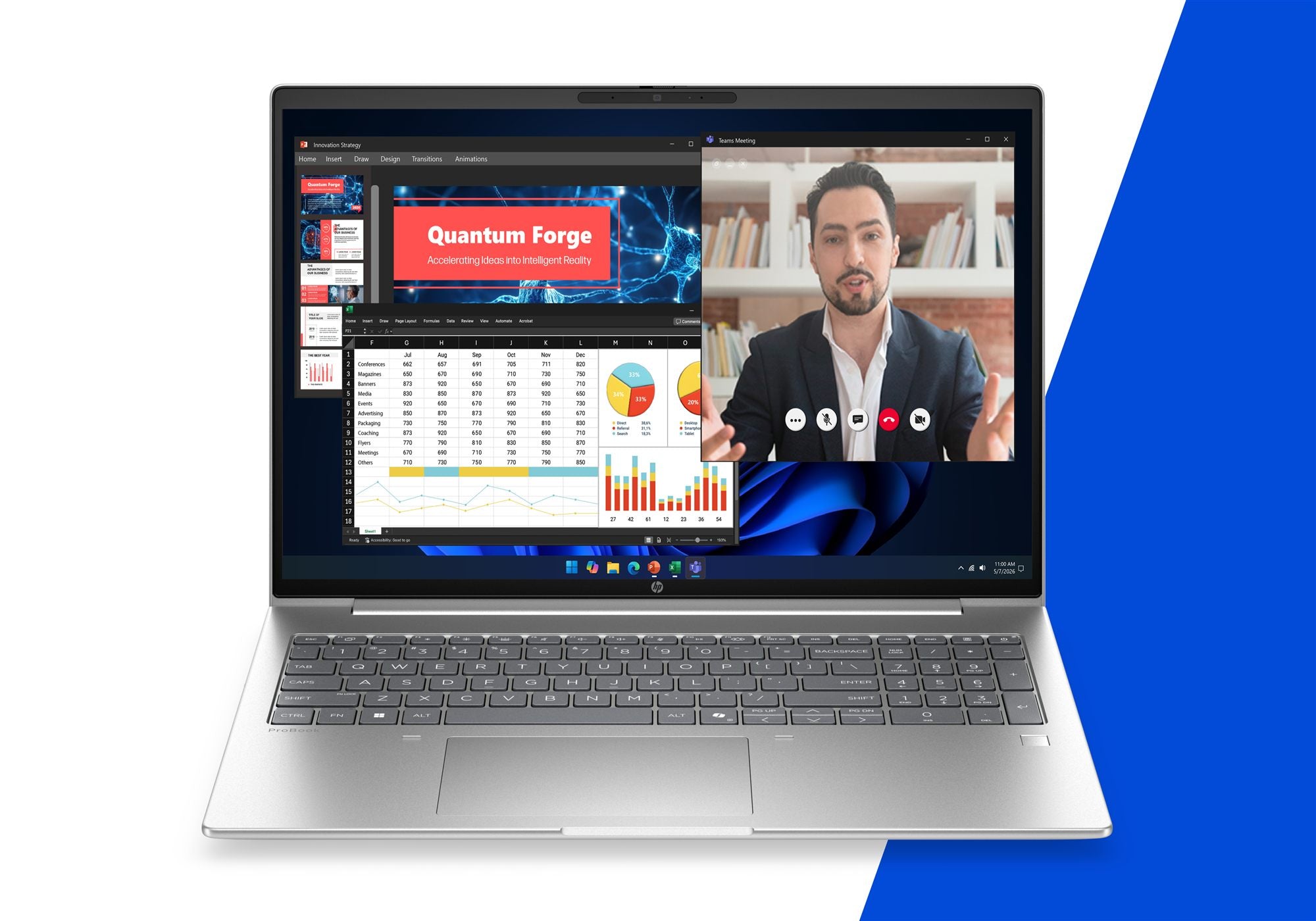 HP ProBook 4 G2i 16 AI Intel Core 7 350 16p WUXGA 16Go LPDDR5X 512Go SSD be+BT 3C Batt W11P 1yr Wrty