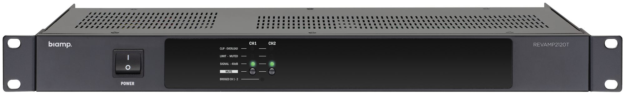 Biamp Professional 2 Channel Class-D Power Amplifier (2x 120W/100V)