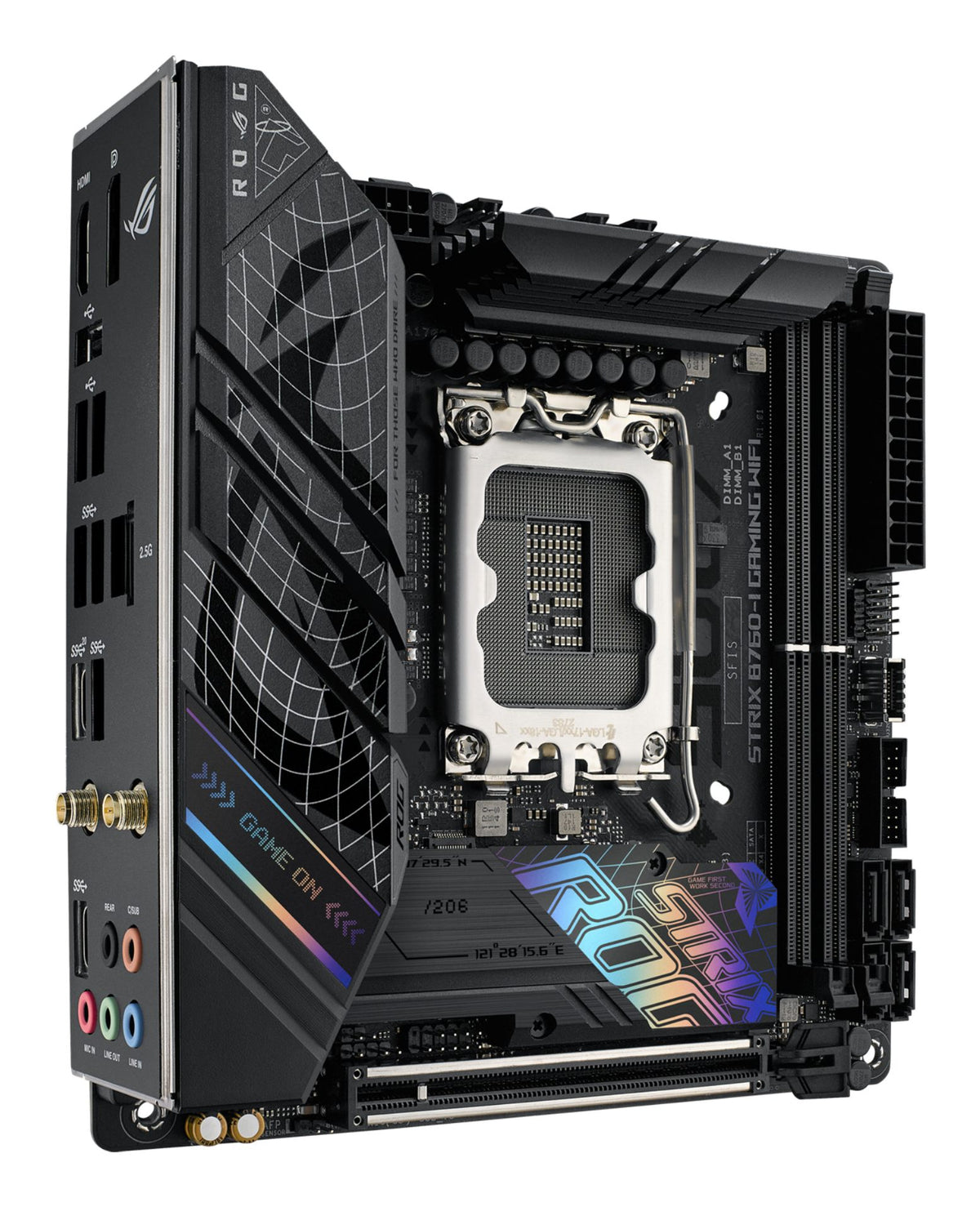 ASUS ROG STRIX B760-I GAMING WIFI LGA 1700 2xDDR5 Mini ITX 4xSATA MB 1xHDMI 2.1 1xDP 1.4 2xM.2