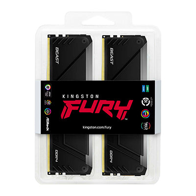 KINGSTON 32Go 3600MT/s DDR4 CL17 DIMM Kit of 4 FURY Beast RGB