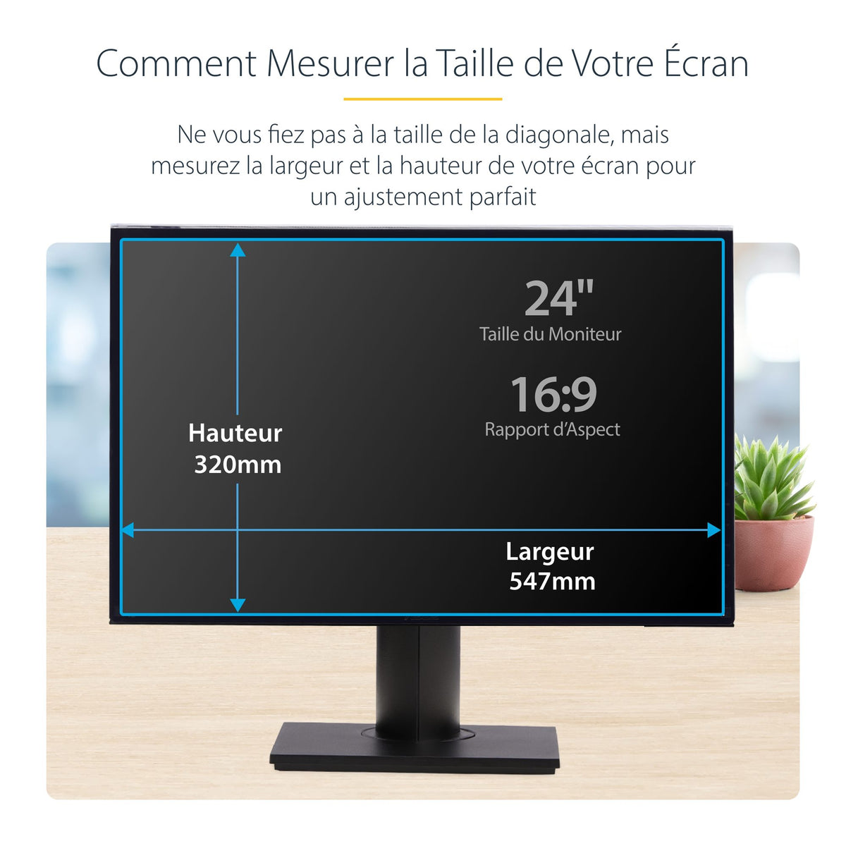 24" Monitor Privacy Screen Hanging